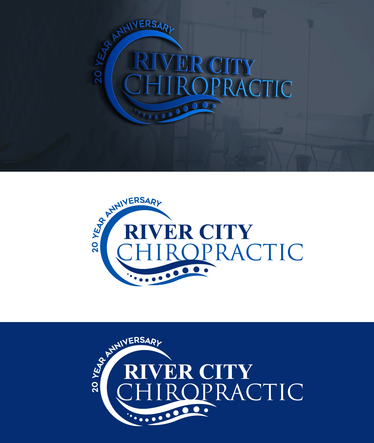 Design de Logo par VisionCraft™ pour River City Chiropractic | Design #36911837
