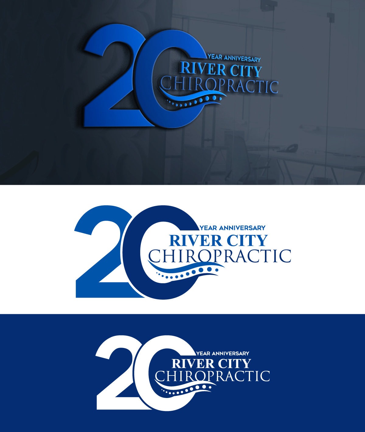 Design de Logo par VisionCraft™ pour River City Chiropractic | Design #36911838