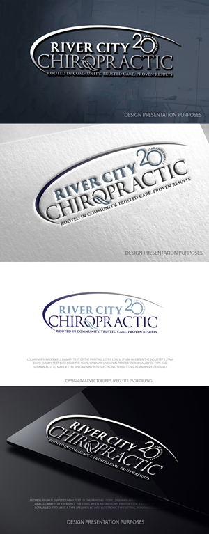 Diseño de Logo por zebronicgraphic para River City Chiropractic | Diseño: #36909008