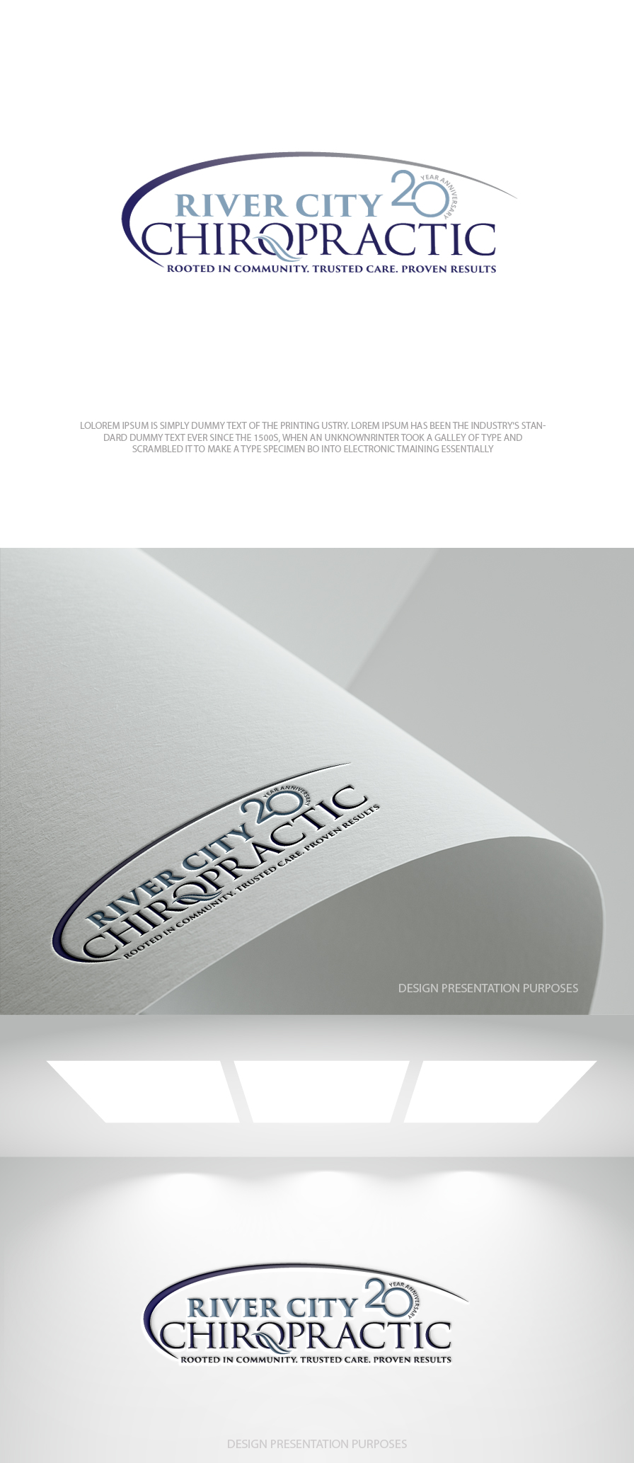 Diseño de Logo por zebronicgraphic para River City Chiropractic | Diseño #36909009