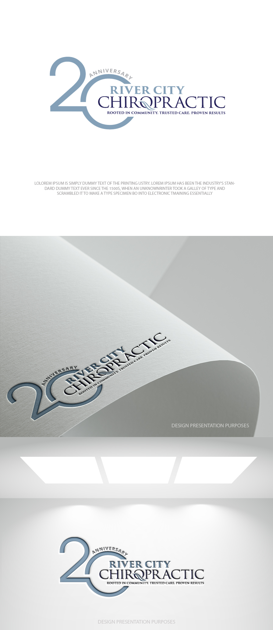 Diseño de Logo por zebronicgraphic para River City Chiropractic | Diseño #36909061
