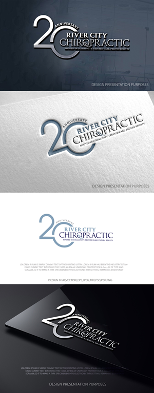Diseño de Logo por zebronicgraphic para River City Chiropractic | Diseño: #36909063