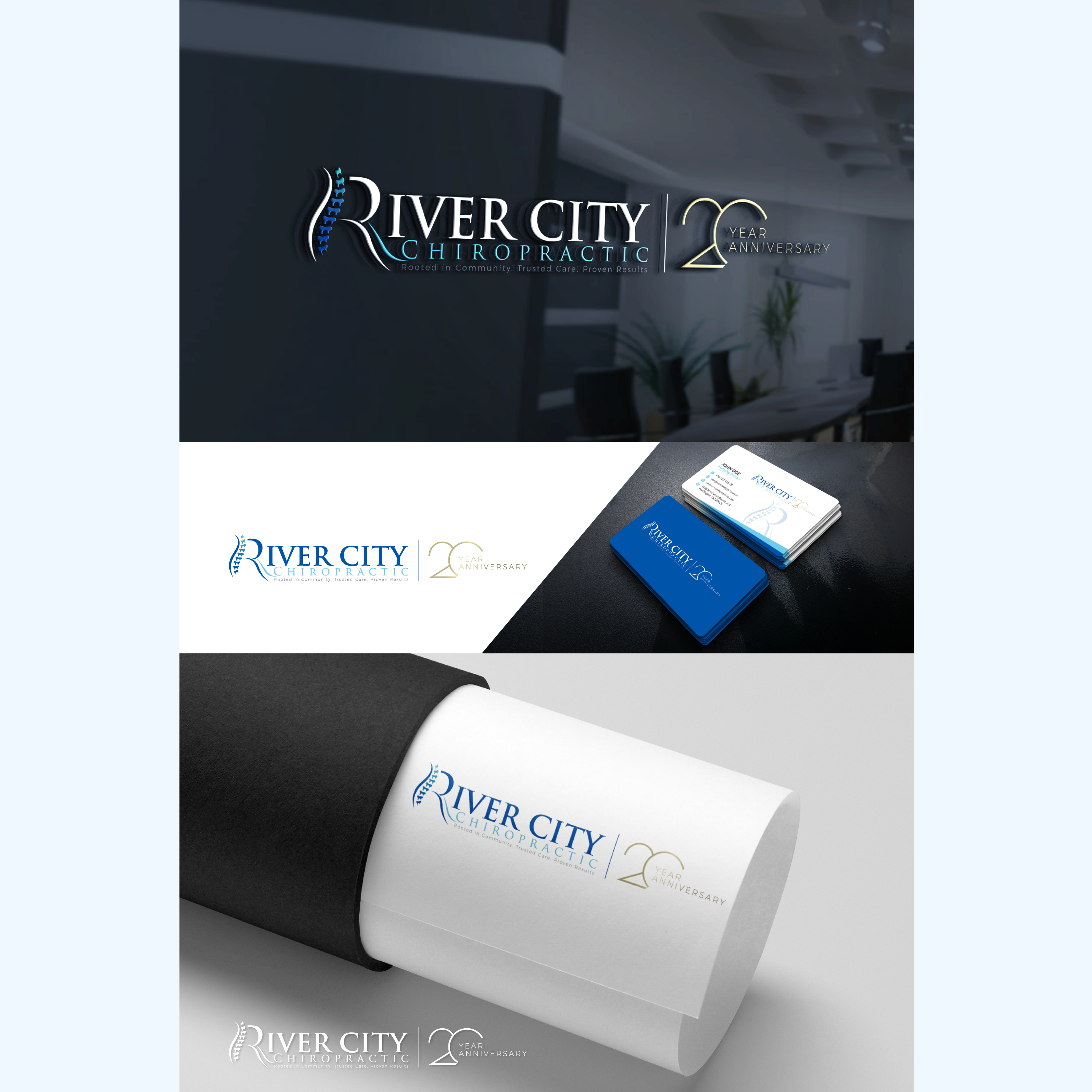 Design de Logo par UMBRA Designs pour River City Chiropractic | Design #36907125