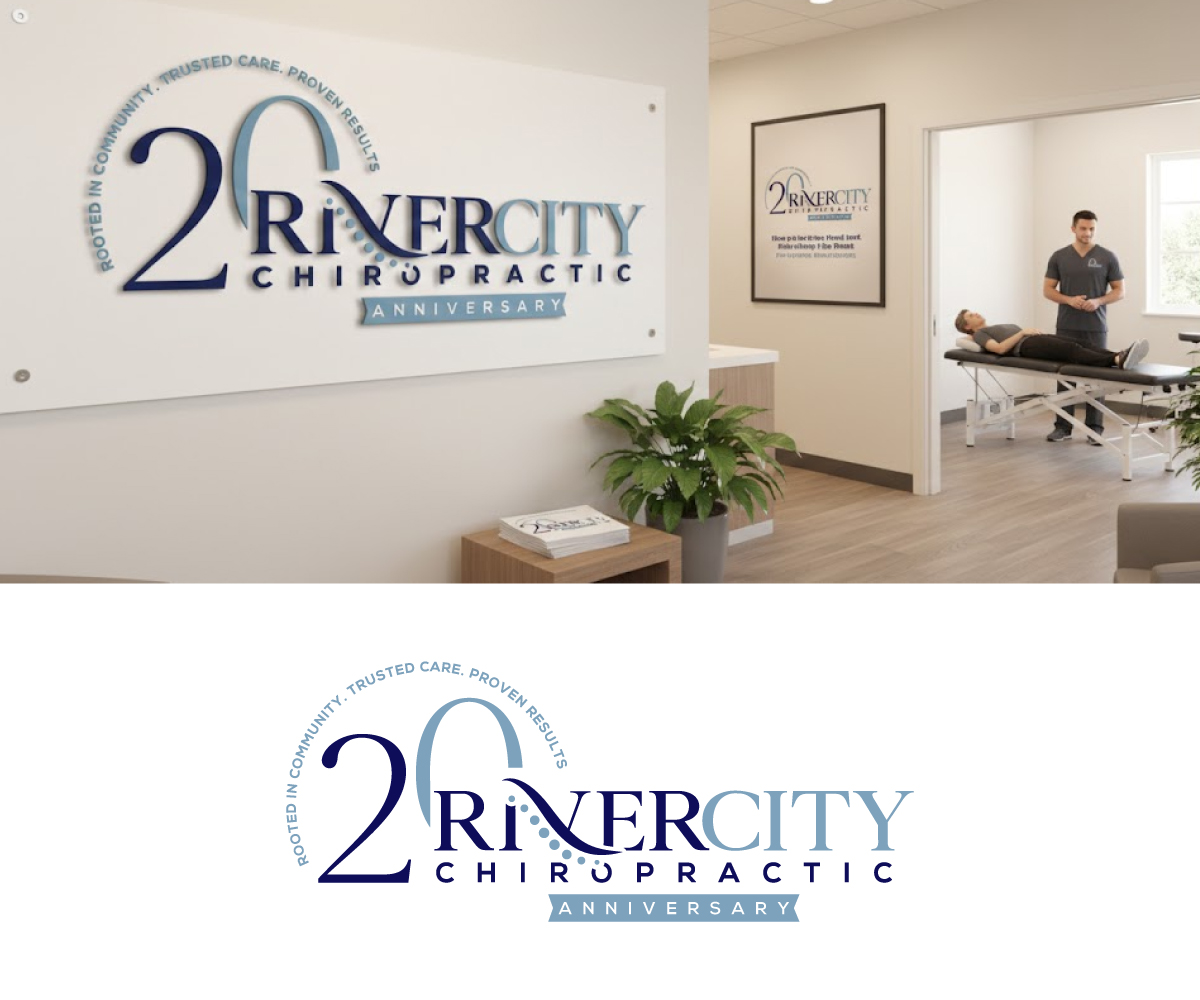 Diseño de Logo por Ansh Design para River City Chiropractic | Diseño #36908381