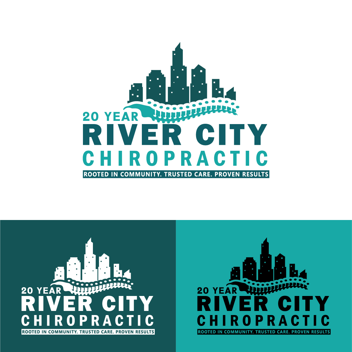 Design de Logo par KajalRekha pour River City Chiropractic | Design #36907519