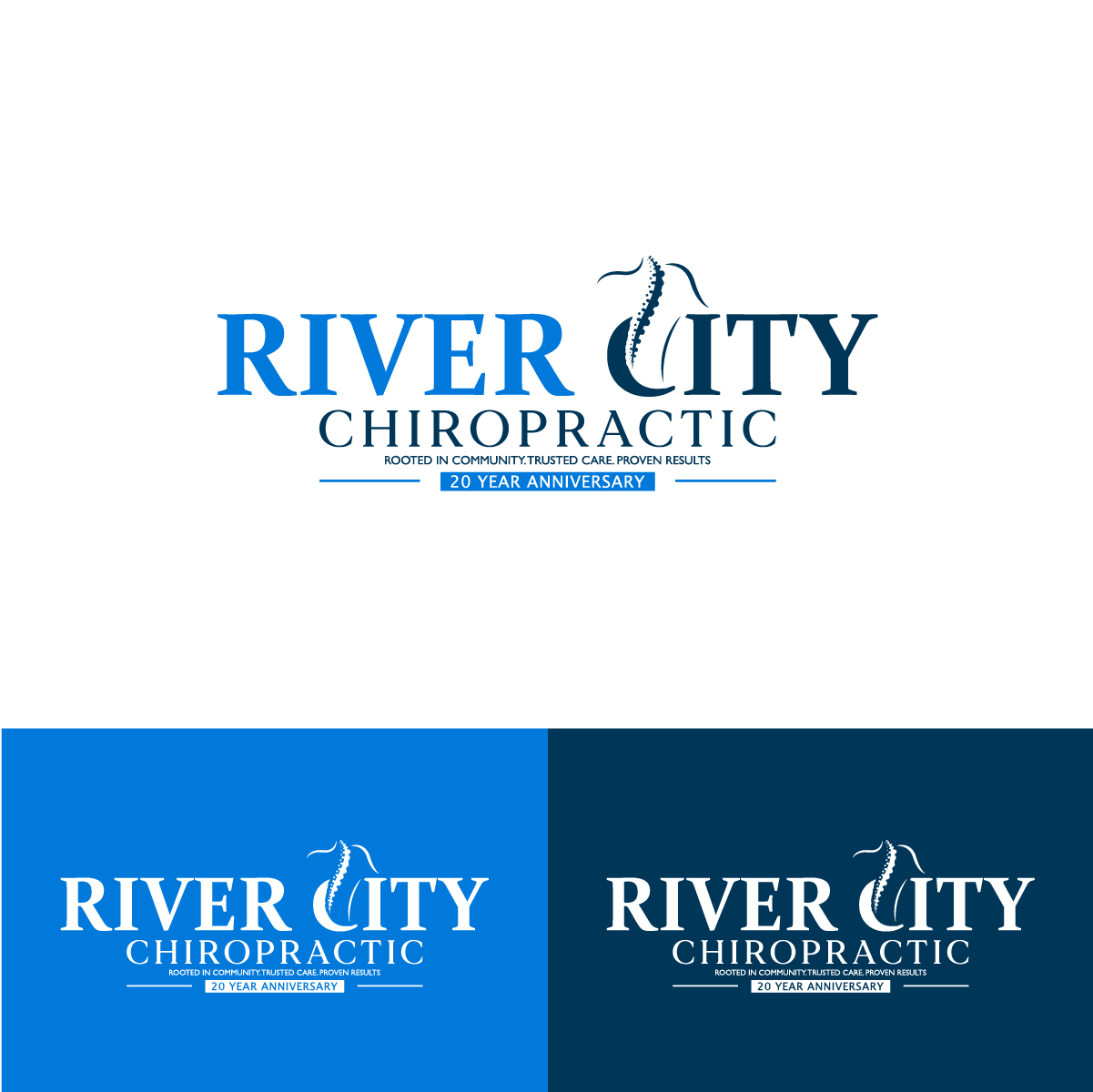 Design de Logo par KajalRekha pour River City Chiropractic | Design #36907524
