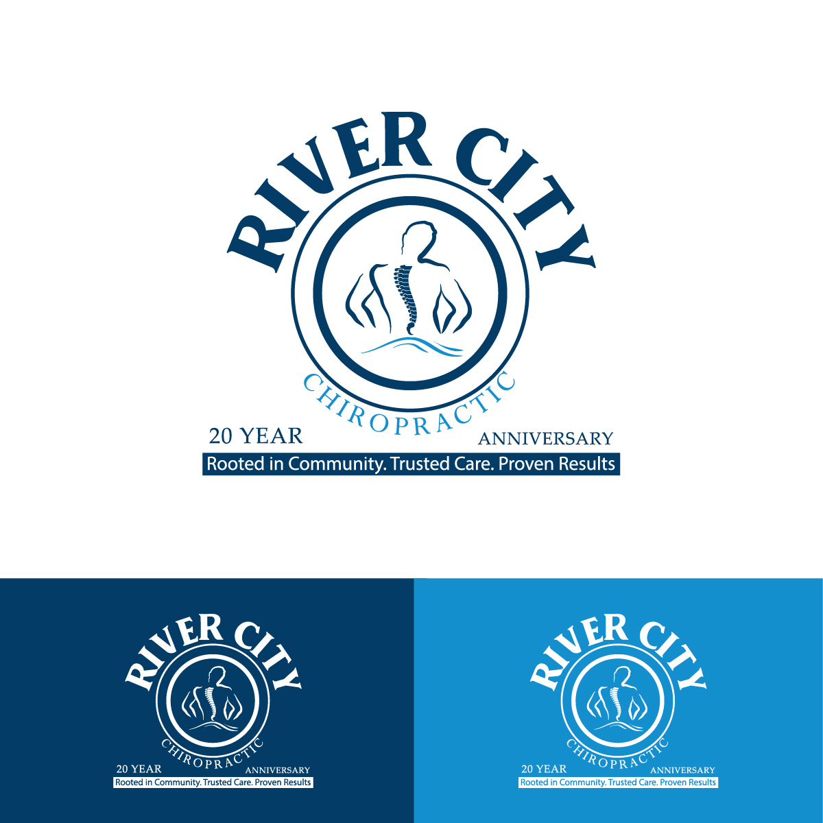 Design de Logo par KajalRekha pour River City Chiropractic | Design #36907530
