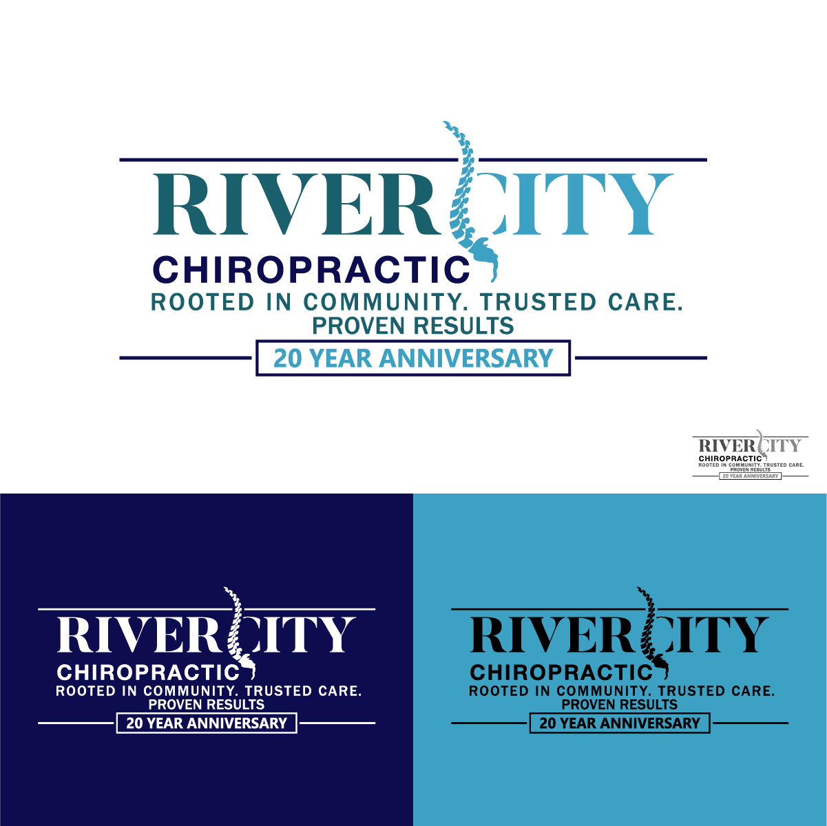 Design de Logo par KajalRekha pour River City Chiropractic | Design #36908210