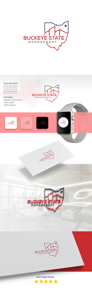 Logo Design by VectorForge for Buckeye State Management | Design: #36909131