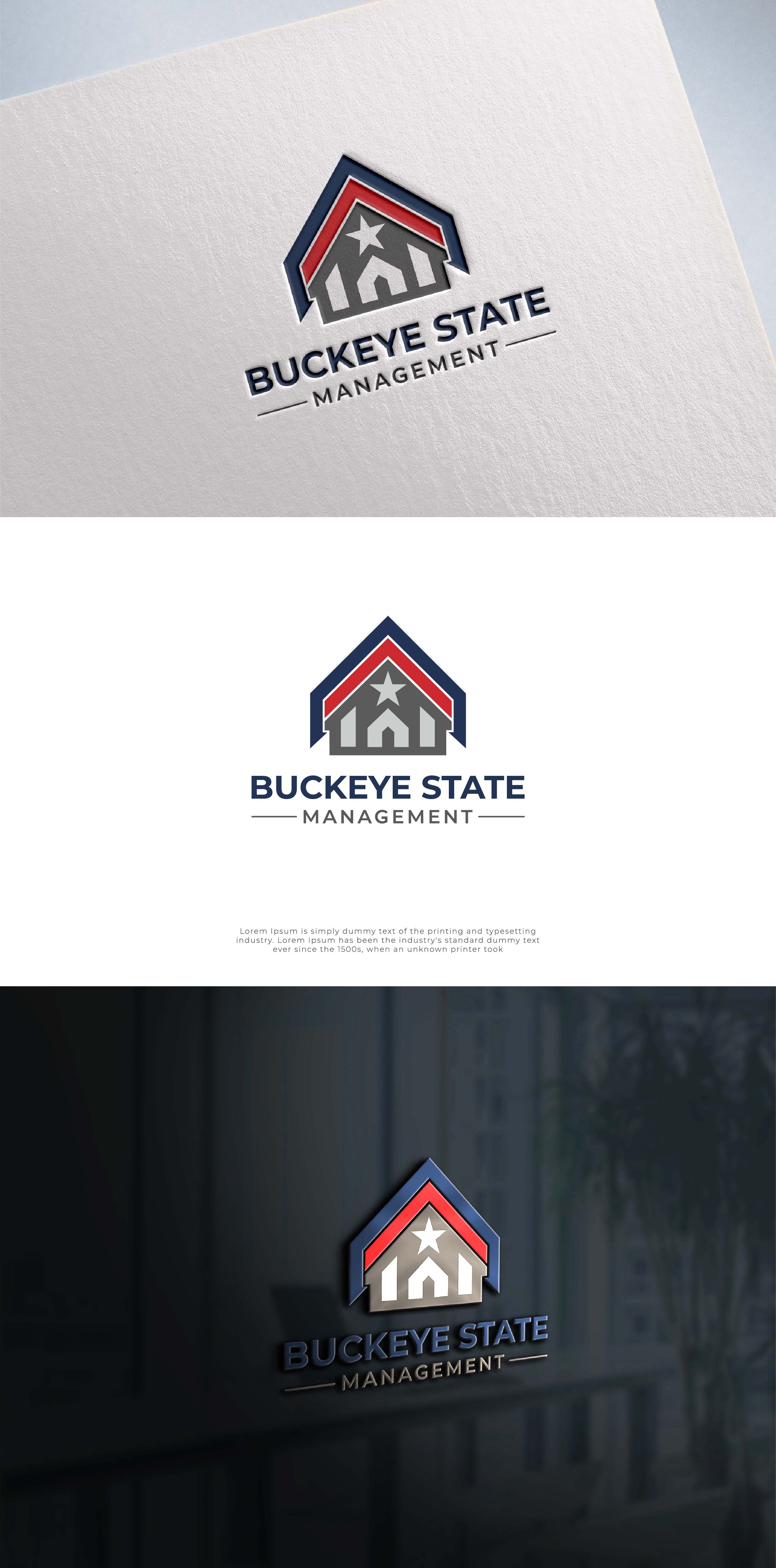 Logo Design by Logo Maker Zone for Buckeye State Management | Design #36913863
