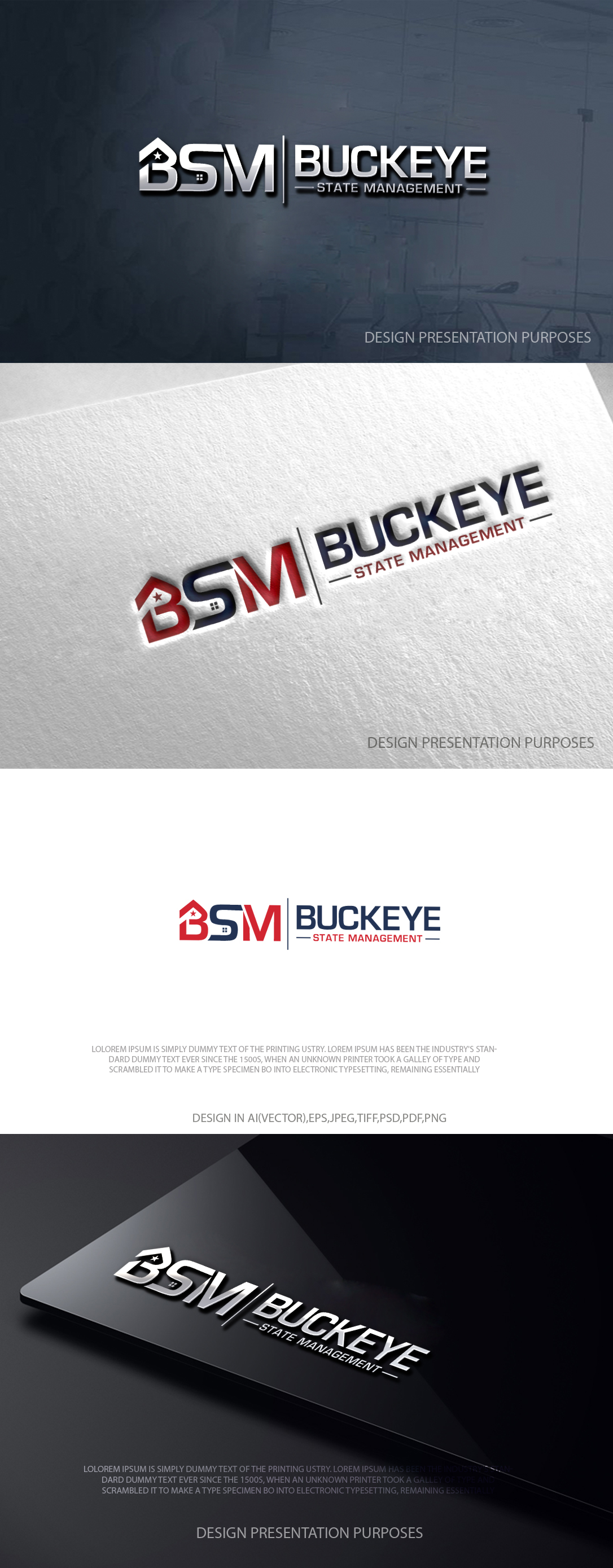 Logo Design by zebronicgraphic for Buckeye State Management | Design #36908108