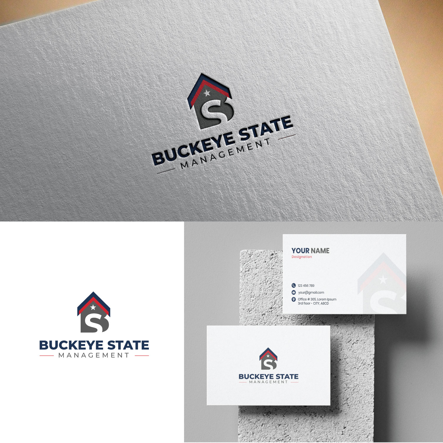 Logo Design by Maxo-Biz for Buckeye State Management | Design #36907721