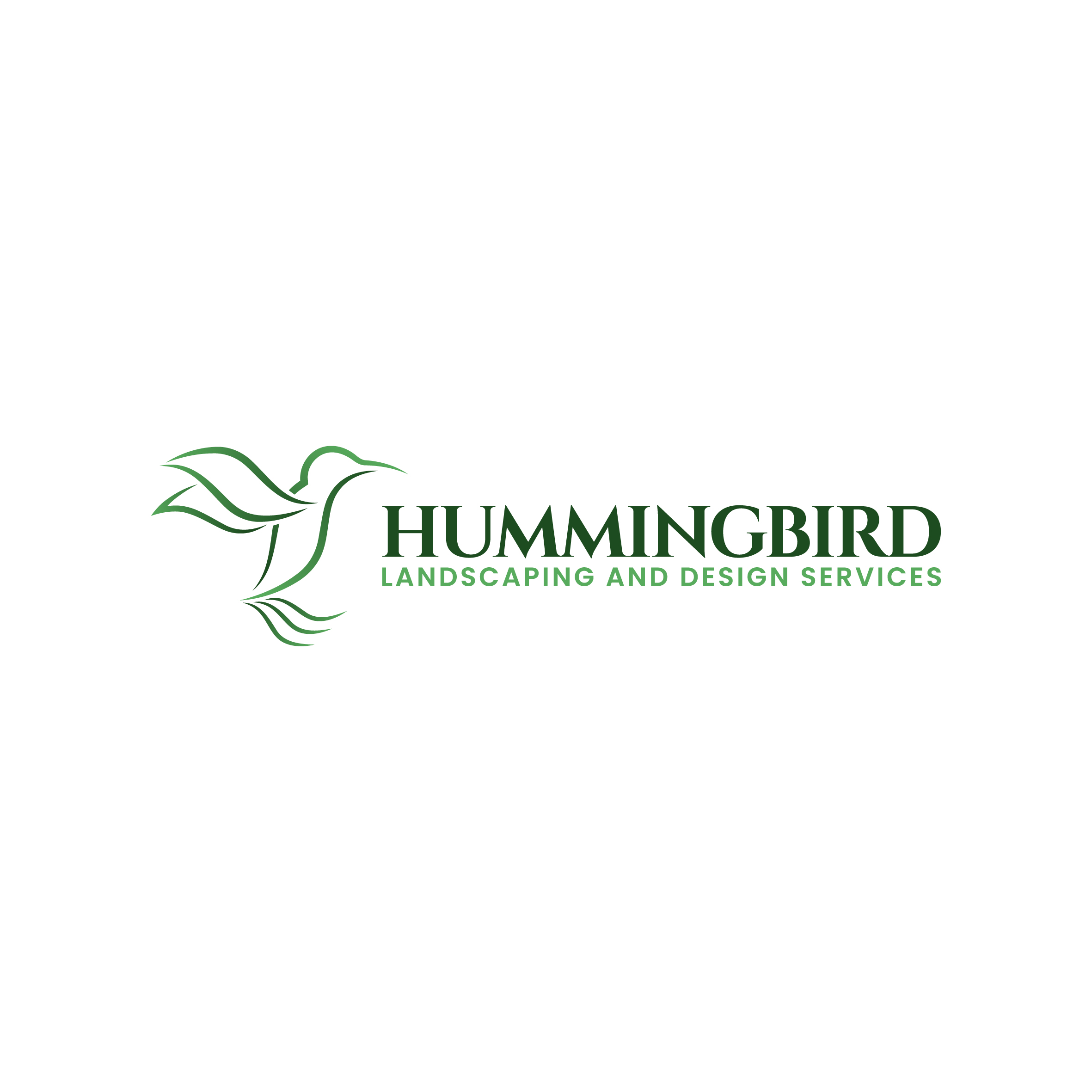 Design de Logo par Aljune Castro Designs pour Hummingbird Landscaping & Design Services LLC | Design #36907588
