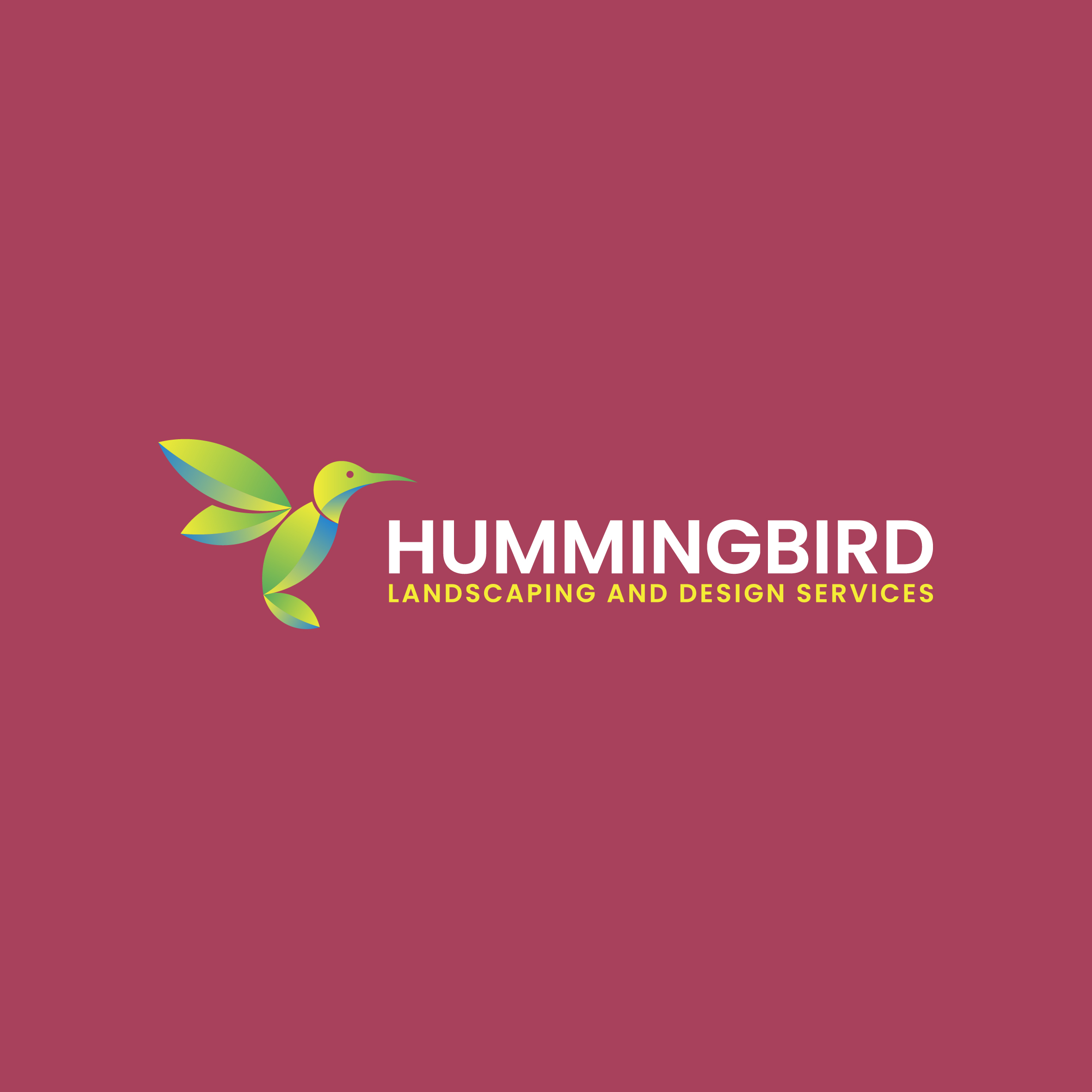 Diseño de Logo por Aljune Castro Designs para Hummingbird Landscaping & Design Services LLC | Diseño #36923005