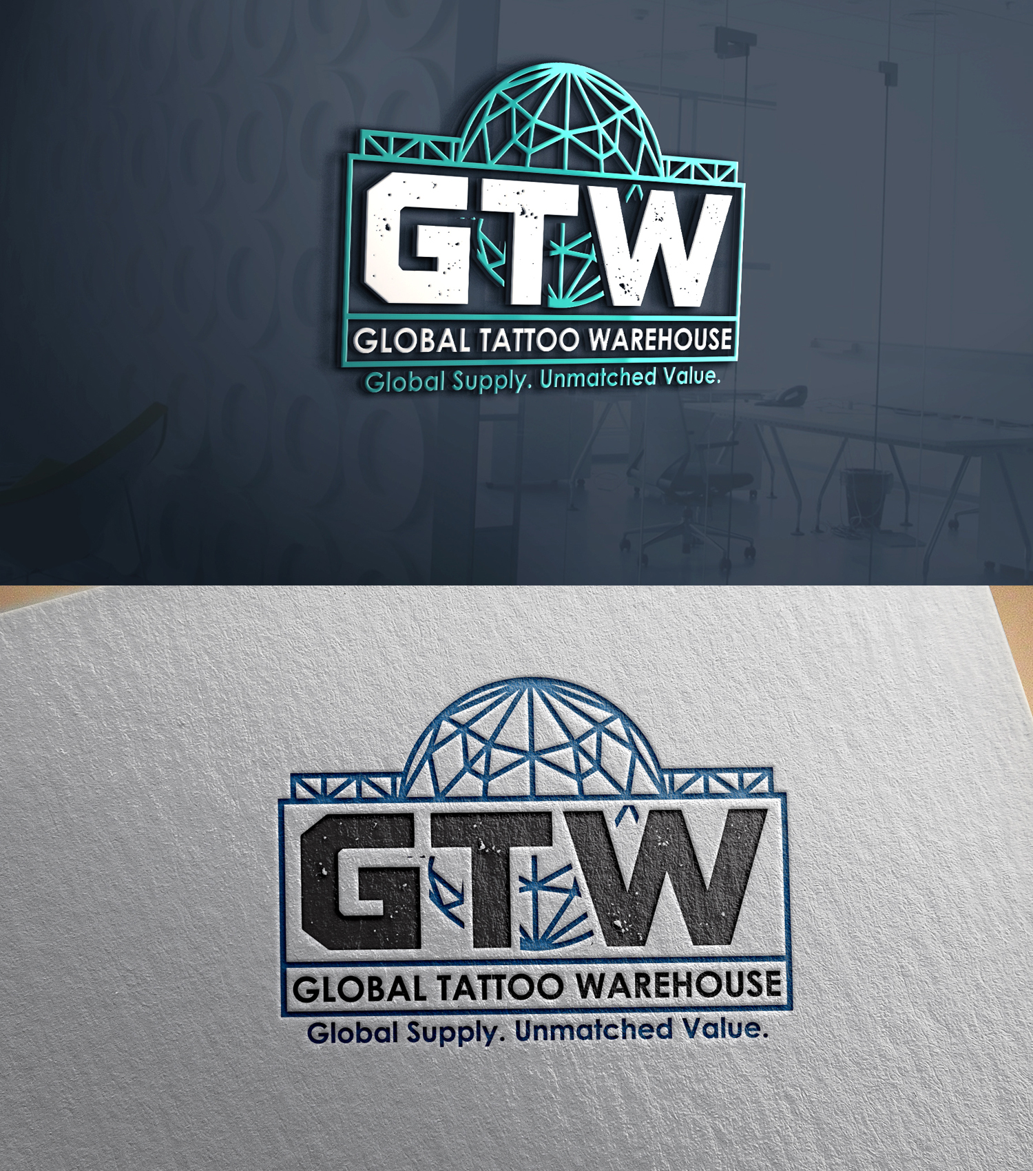 Diseño de Logo por 24ksunny para Global Tattoo Warehouse | Diseño #36910674
