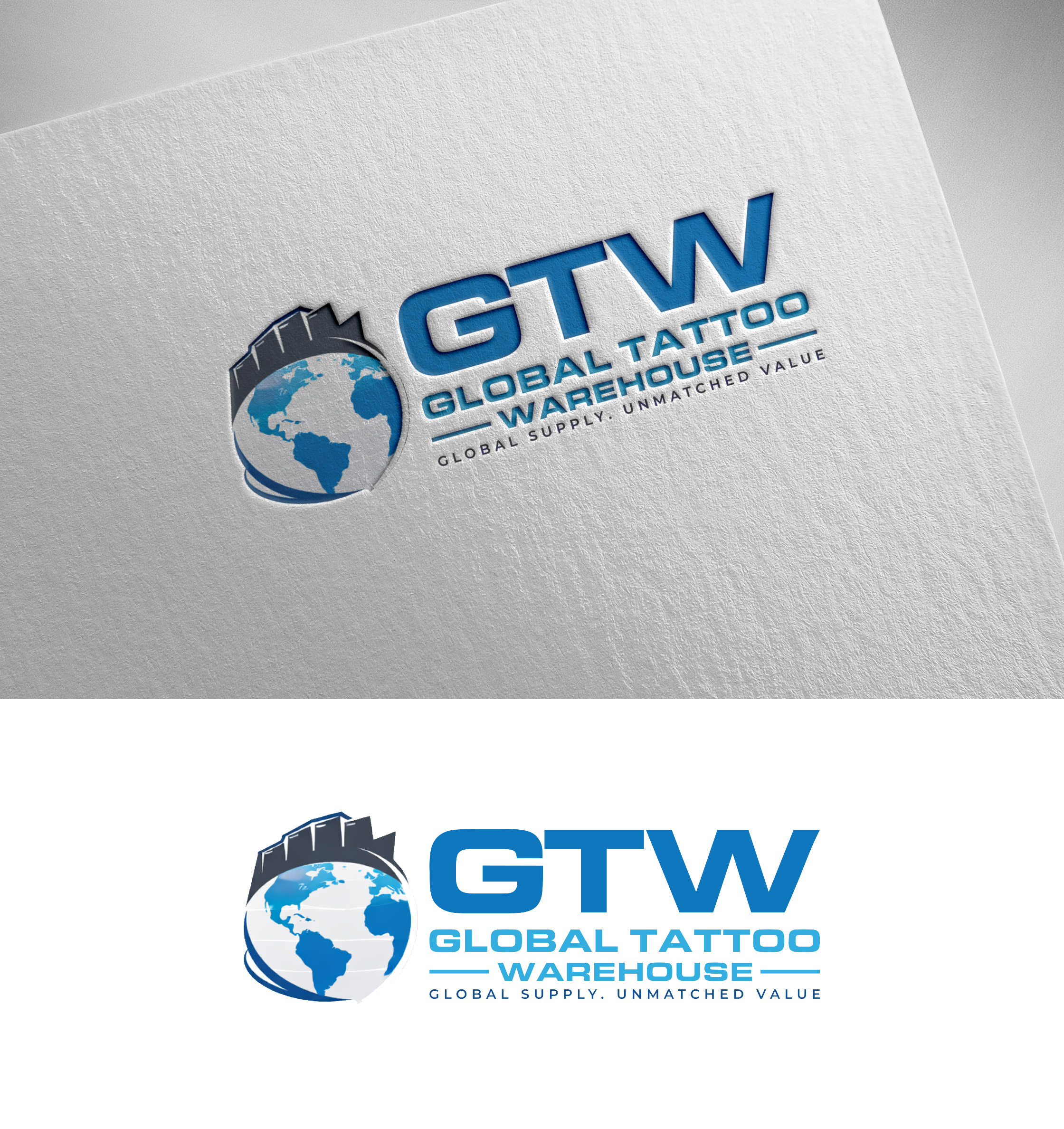 Diseño de Logo por Pilot_DesignR™ para Global Tattoo Warehouse | Diseño #36909523