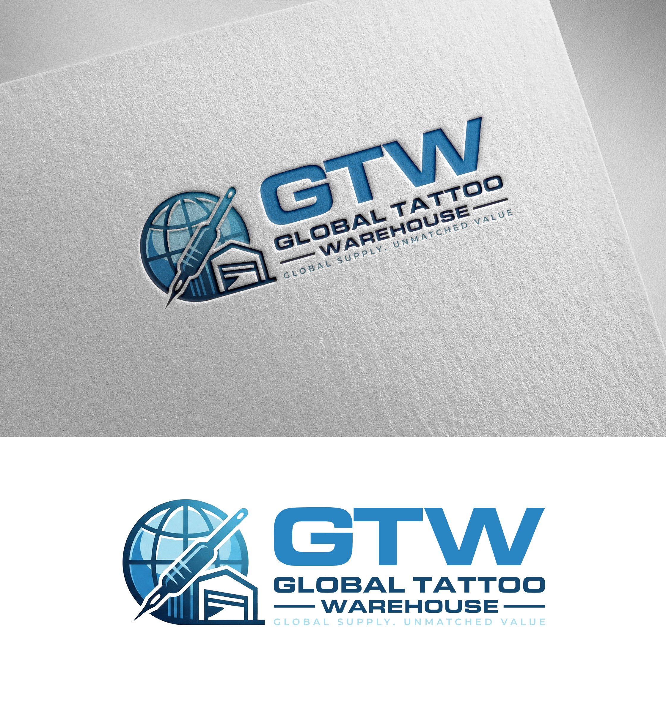 Diseño de Logo por Pilot_DesignR™ para Global Tattoo Warehouse | Diseño #36909526