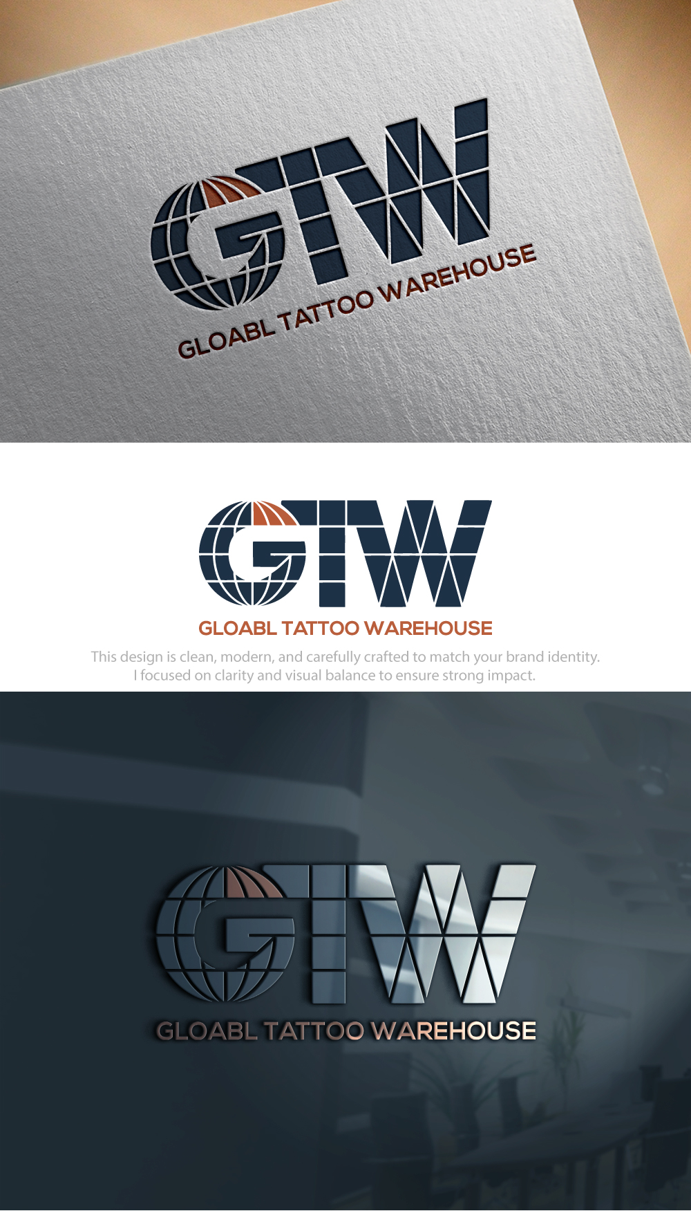 Diseño de Logo por Hamza  Al-Muttalib para Global Tattoo Warehouse | Diseño #36918221