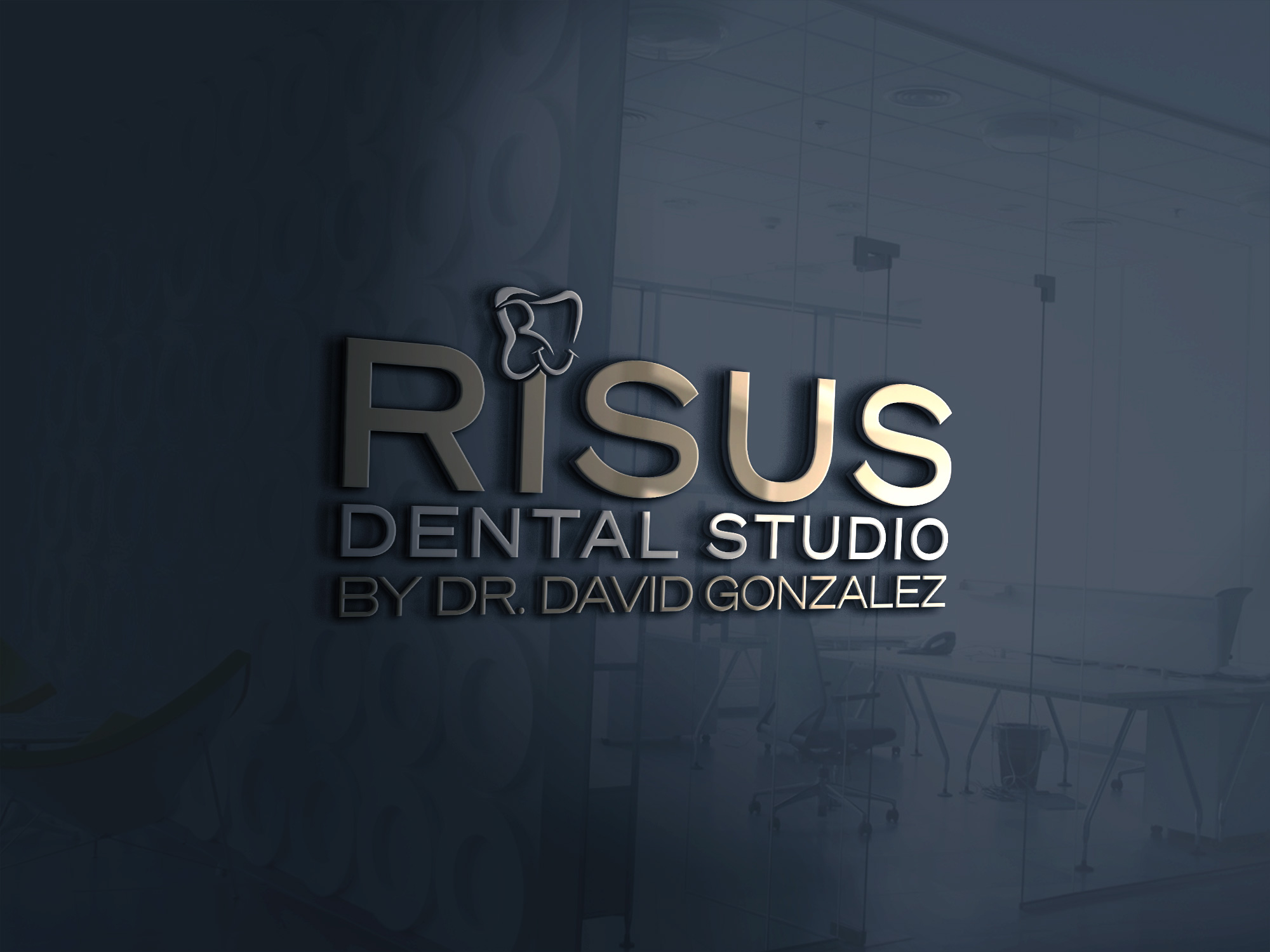 Diseño de Logo por Design_tamim para Risus Dental Studio | Diseño #36910185