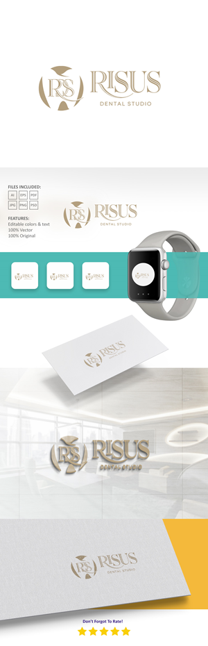 Logo-Design von VectorForge für Risus Dental Studio | Design: #36909811