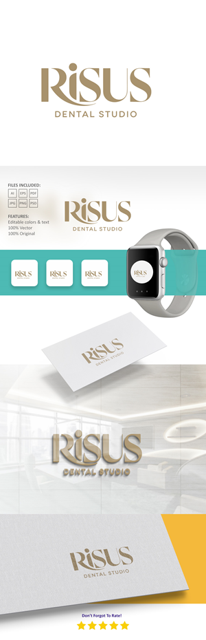 Logo-Design von VectorForge für Risus Dental Studio | Design: #36909812