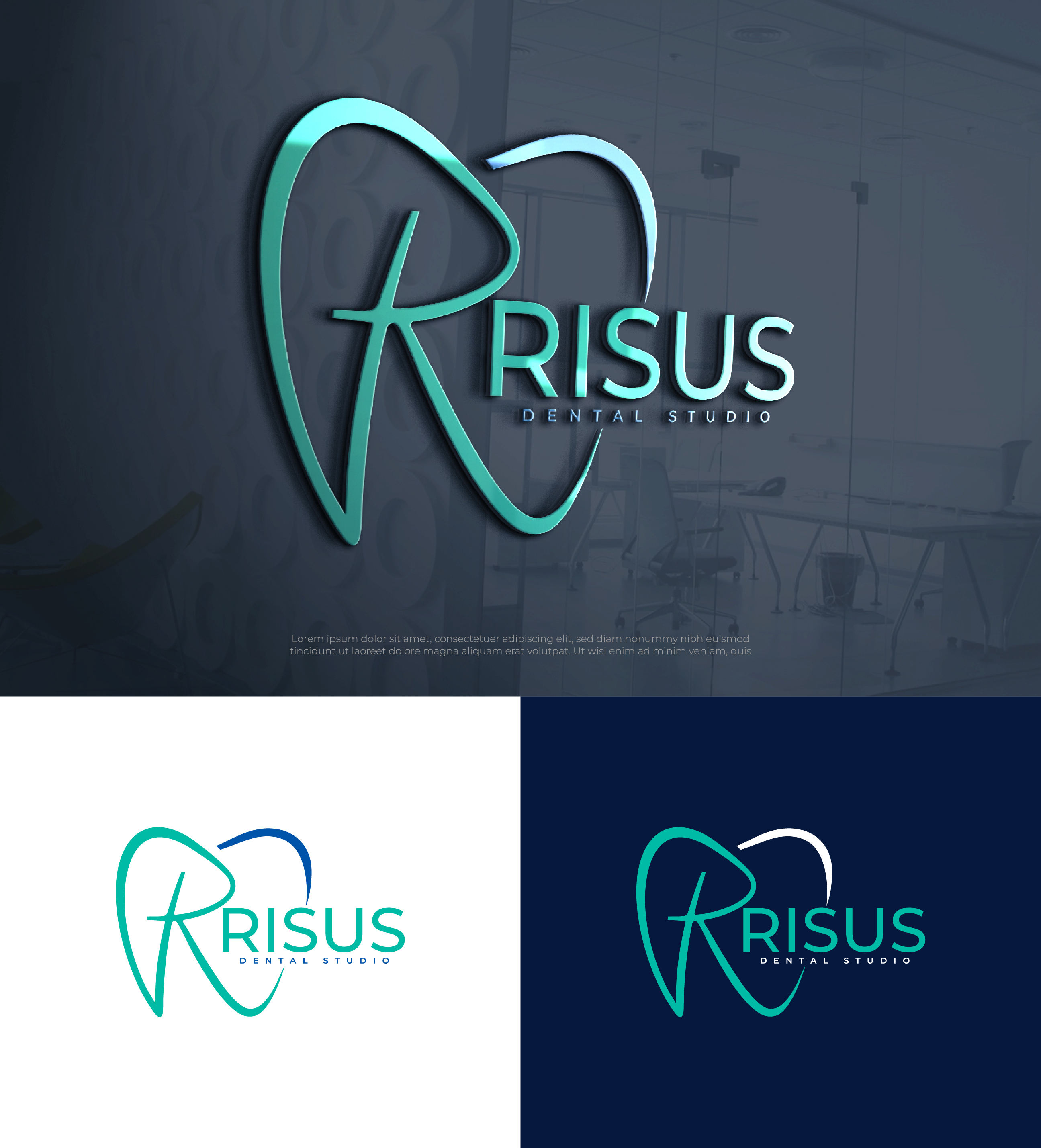 Diseño de Logo por Creative Poli para Risus Dental Studio | Diseño #36921324