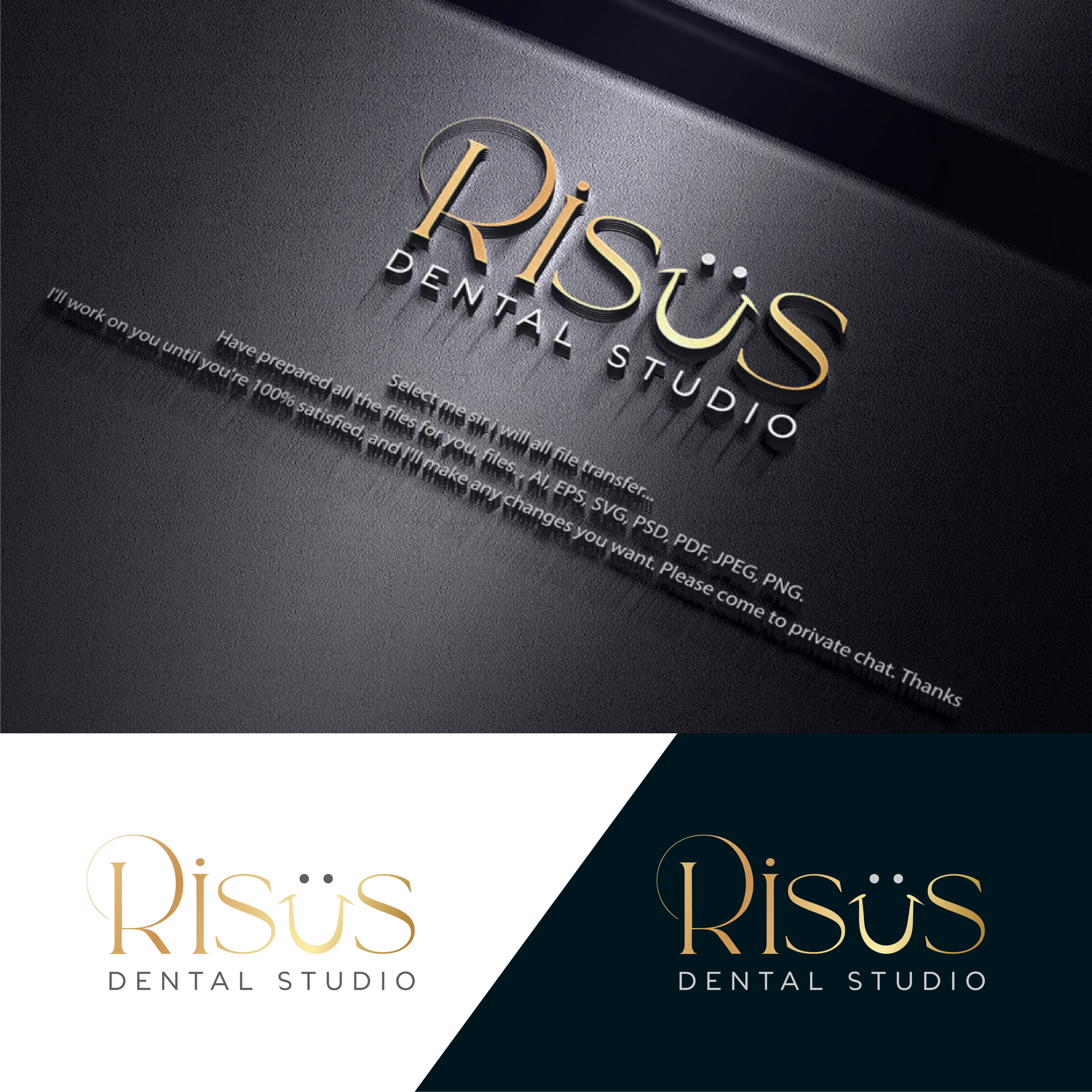 Logo Design by Ohab7014 for Risus Dental Studio | Design #36909096