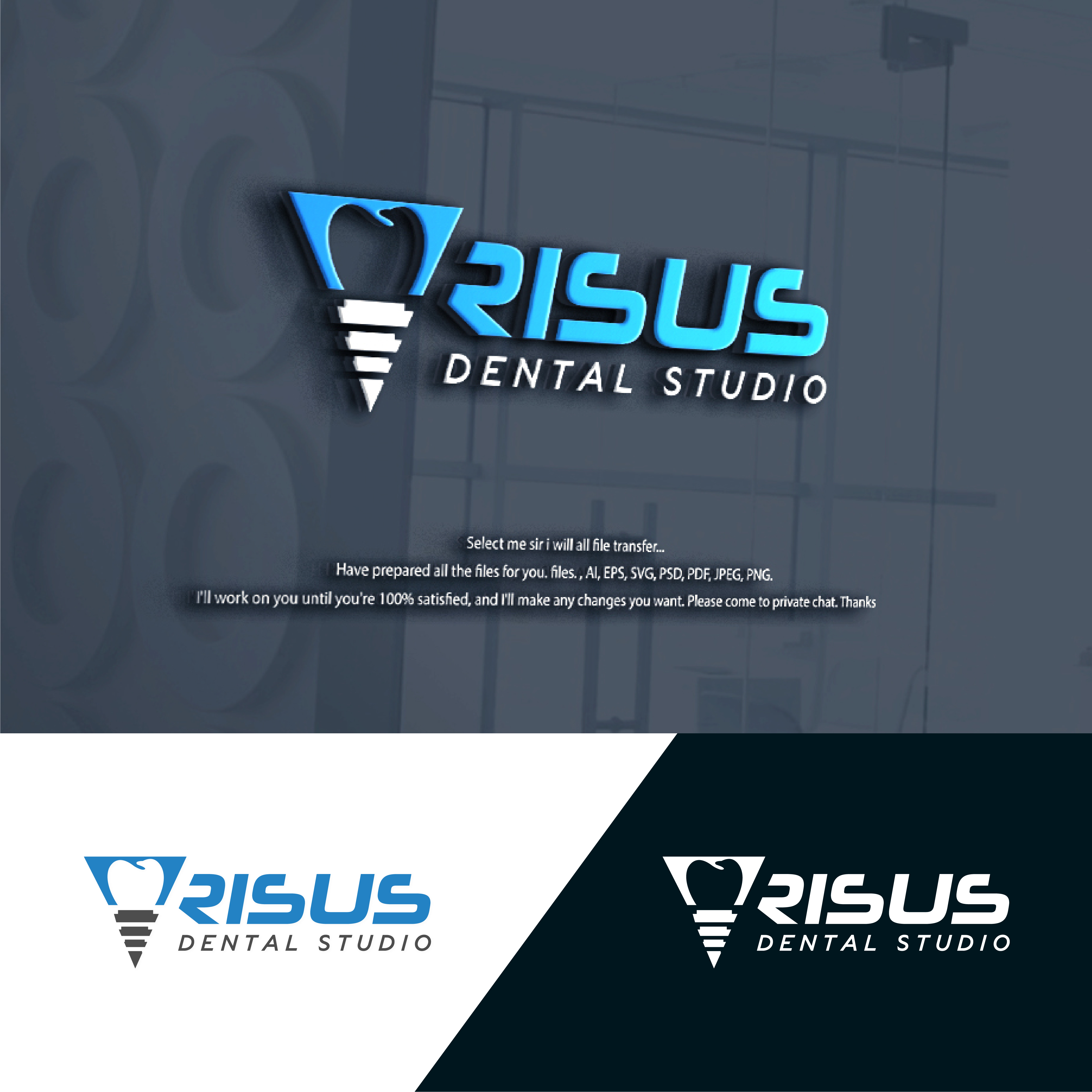 Design de Logo par Ohab7014 pour Risus Dental Studio | Design #36909103