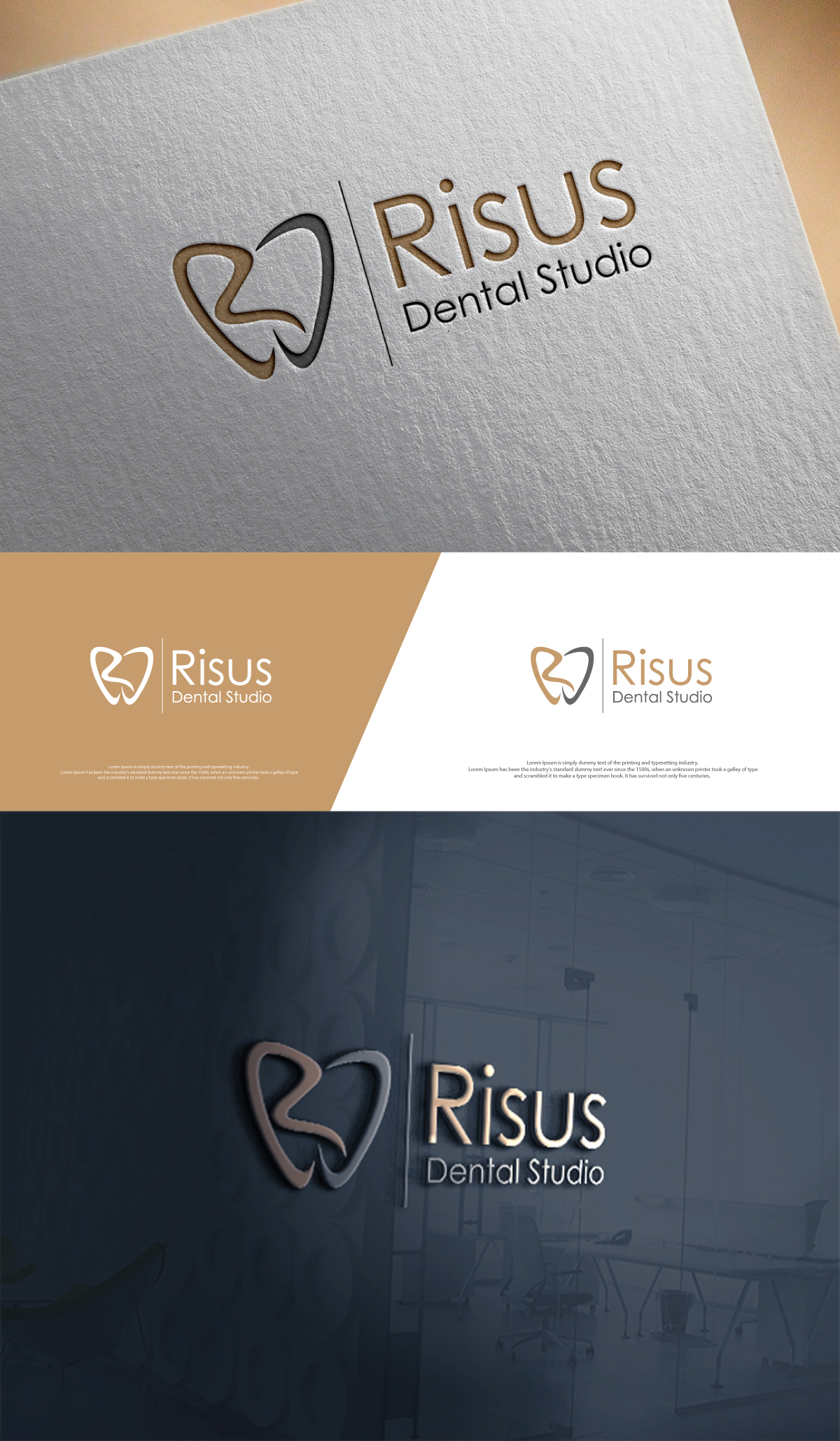 Diseño de Logo por Cool-Designer para Risus Dental Studio | Diseño #36911313