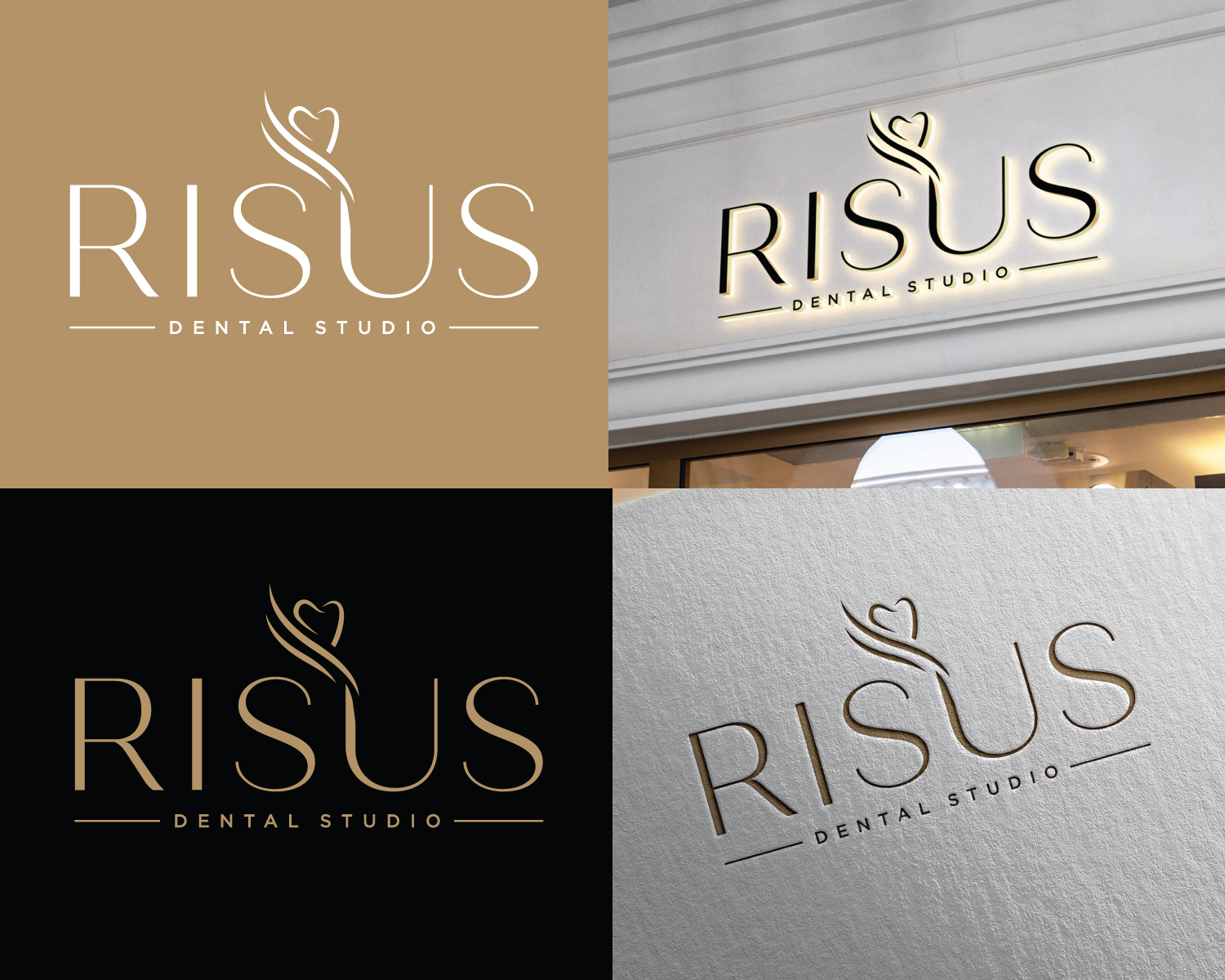 Logo-Design von Atec für Risus Dental Studio | Design #36910277
