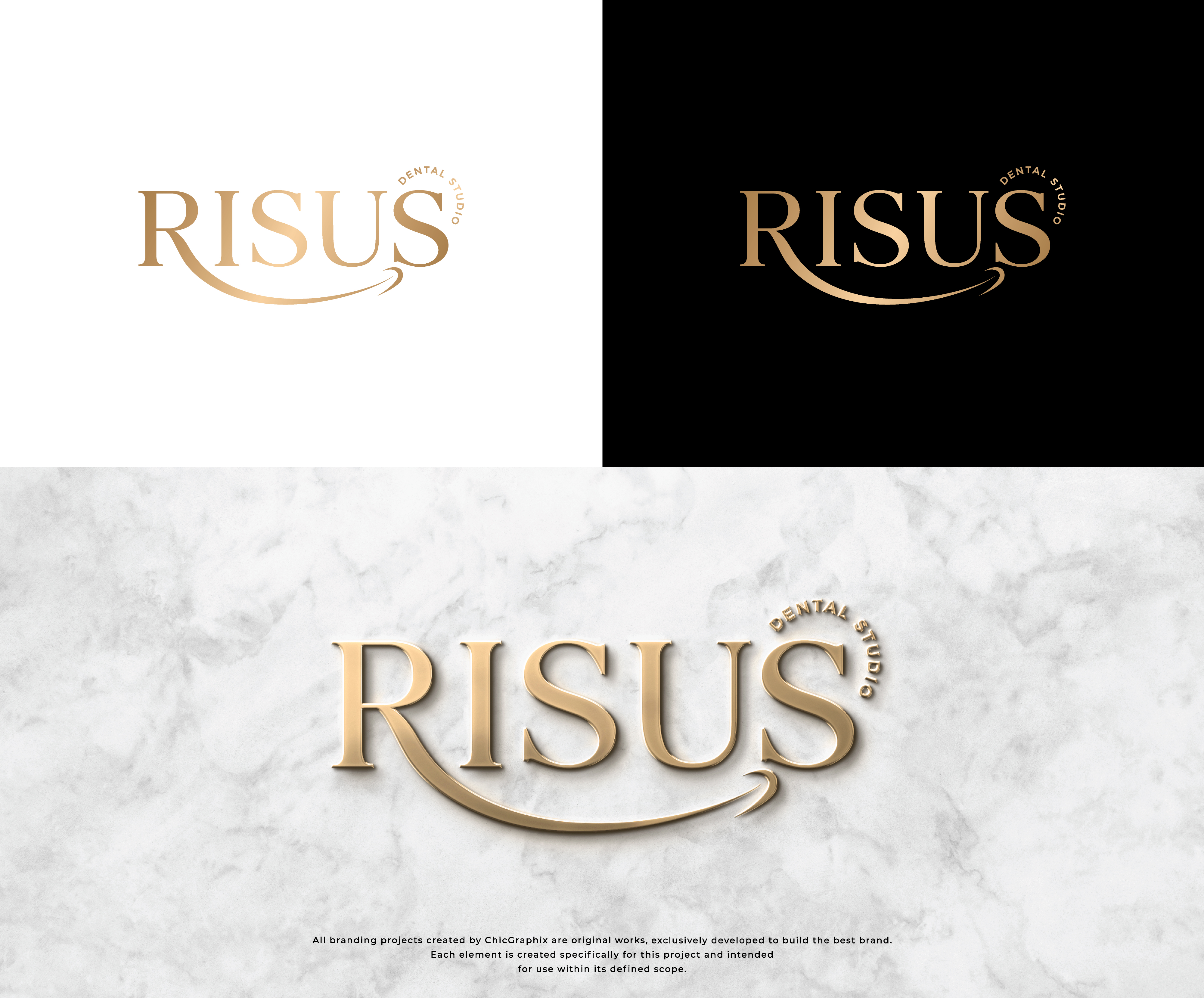 Design de Logo par ChicGraphix pour Risus Dental Studio | Design #36933732