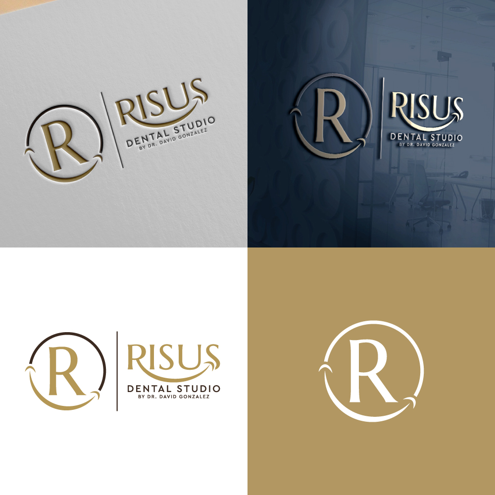 Diseño de Logo por Znuj Esilas para Risus Dental Studio | Diseño #36942289
