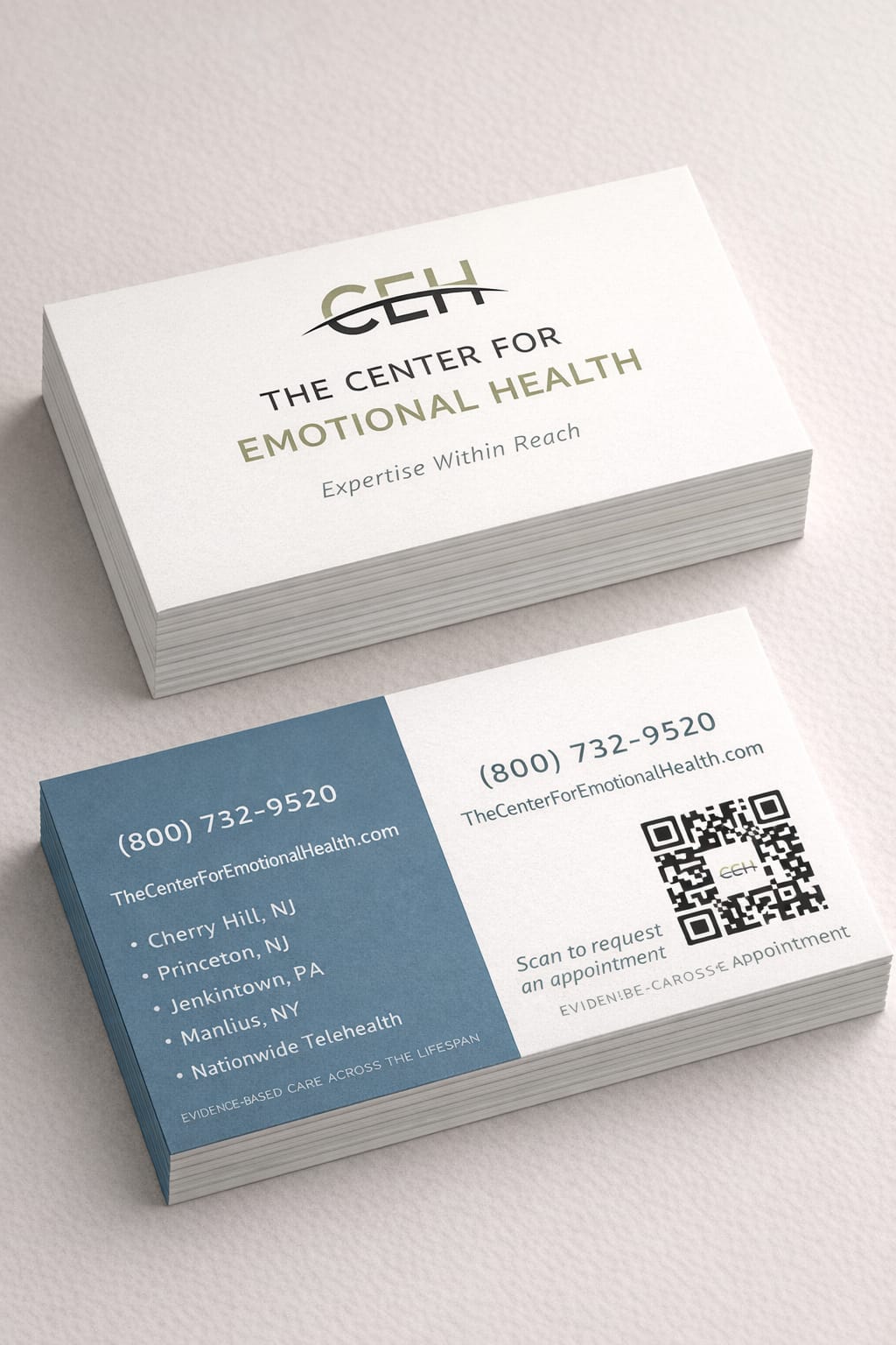 Diseño de Tarjeta de Presentación por Andrés Sebastián para The Center for Emotional Health of Greater Philadelphia | Diseño #36909434