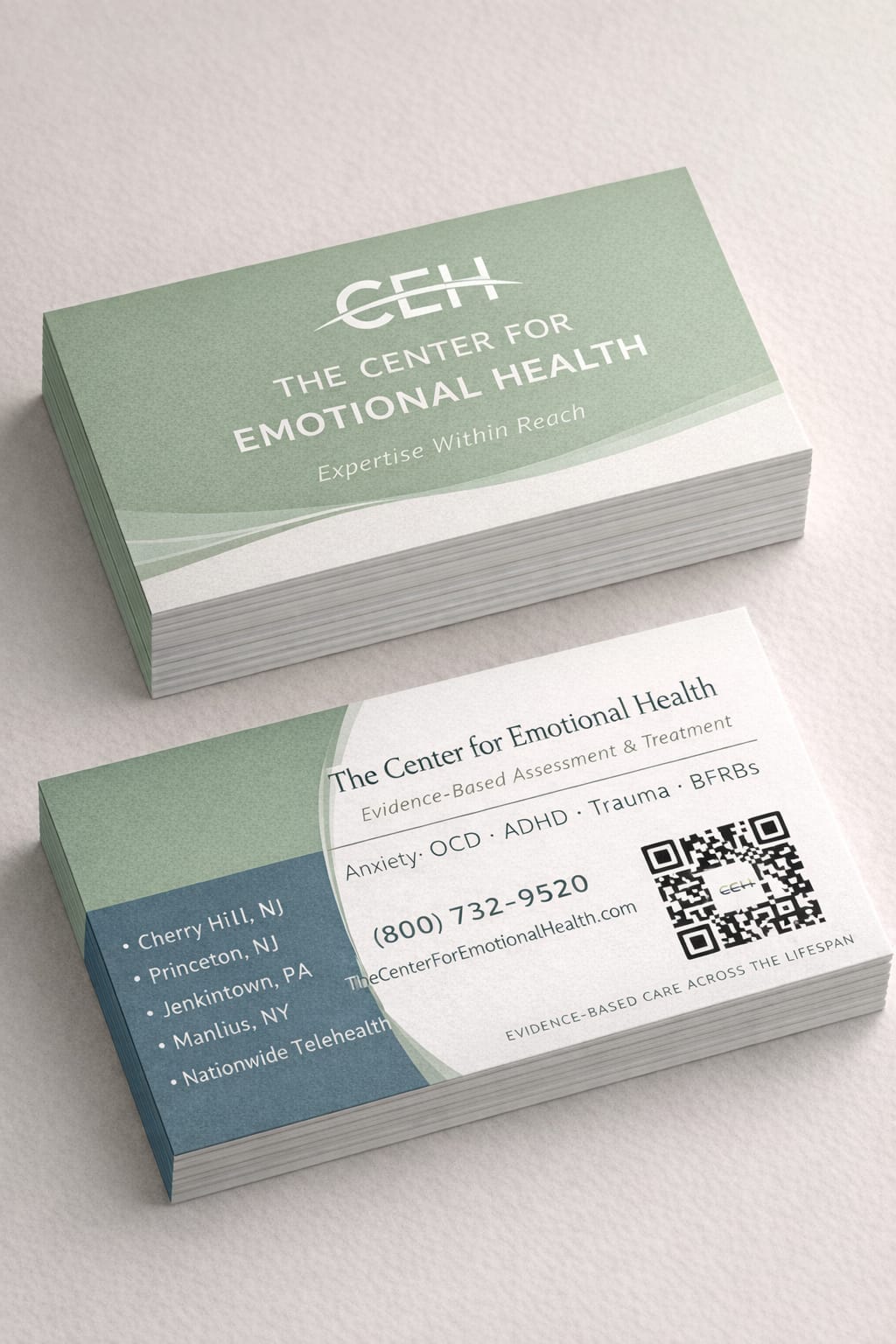 Diseño de Tarjeta de Presentación por Andrés Sebastián para The Center for Emotional Health of Greater Philadelphia | Diseño #36909442