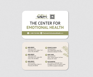 Diseño de Tarjeta de Presentación por Andrés Sebastián para The Center for Emotional Health of Greater Philadelphia | Diseño: #36919377