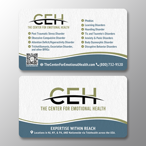 Diseño de Tarjeta de Presentación por NancyTan para The Center for Emotional Health of Greater Philadelphia | Diseño: #36913865
