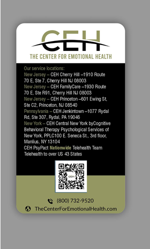 Diseño de Tarjeta de Presentación por jk_studio para The Center for Emotional Health of Greater Philadelphia | Diseño #36913646