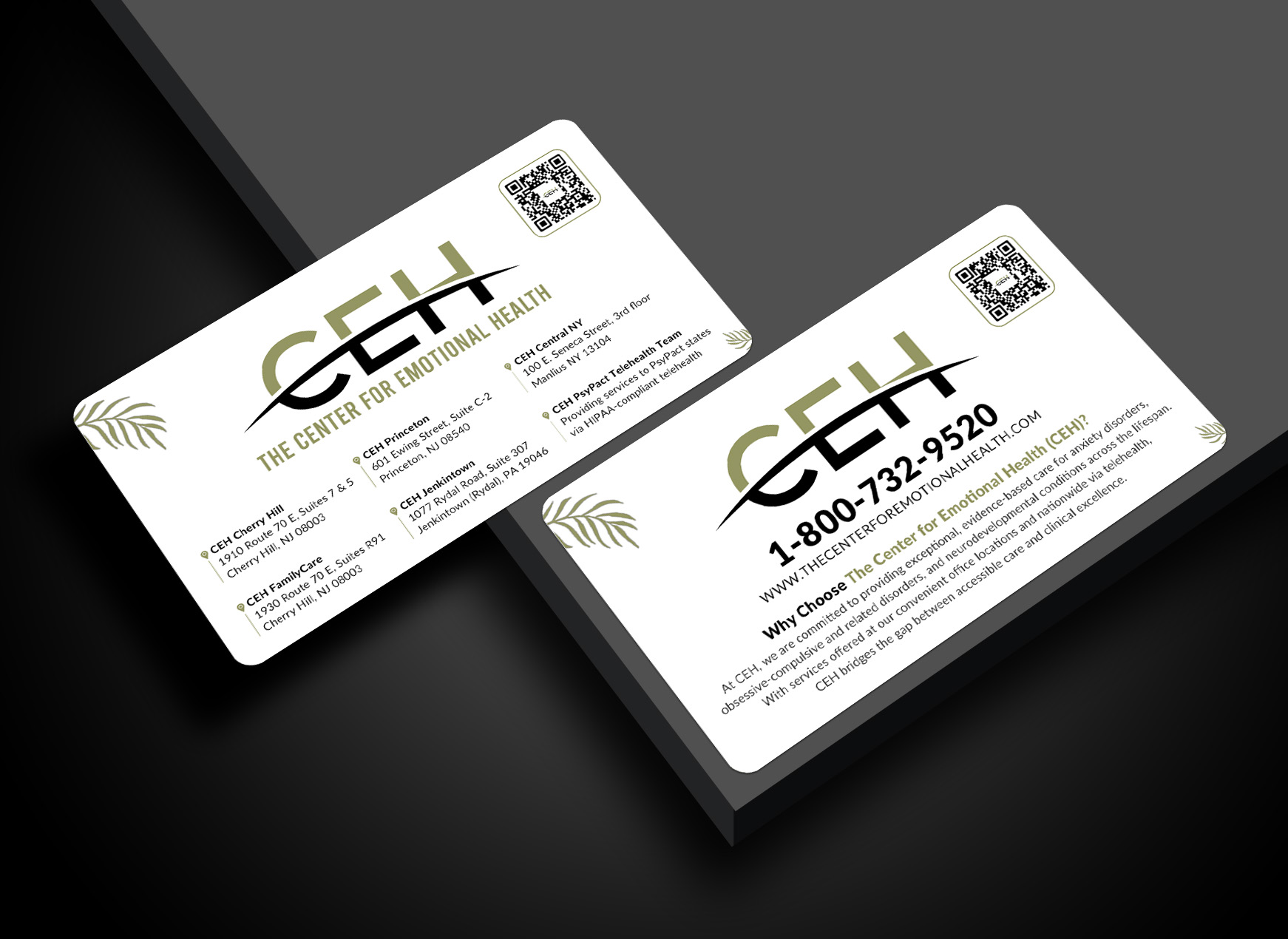 Diseño de Tarjeta de Presentación por Sun Moon Graphic Designer para The Center for Emotional Health of Greater Philadelphia | Diseño #36911393