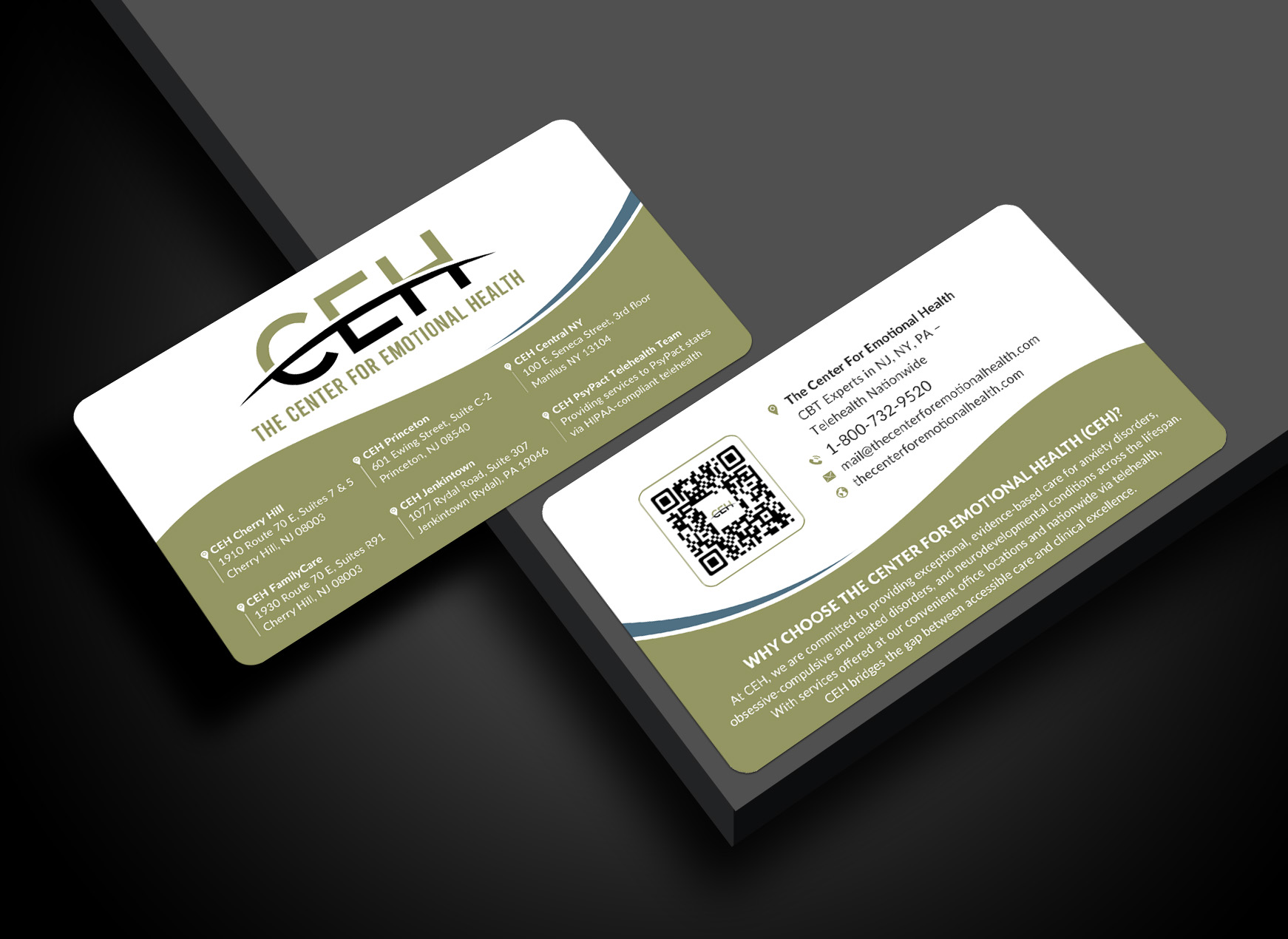 Diseño de Tarjeta de Presentación por Sun Moon Graphic Designer para The Center for Emotional Health of Greater Philadelphia | Diseño #36911396