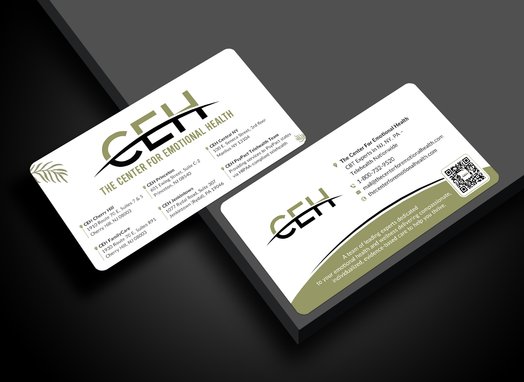 Diseño de Tarjeta de Presentación por Sun Moon Graphic Designer para The Center for Emotional Health of Greater Philadelphia | Diseño #36911397