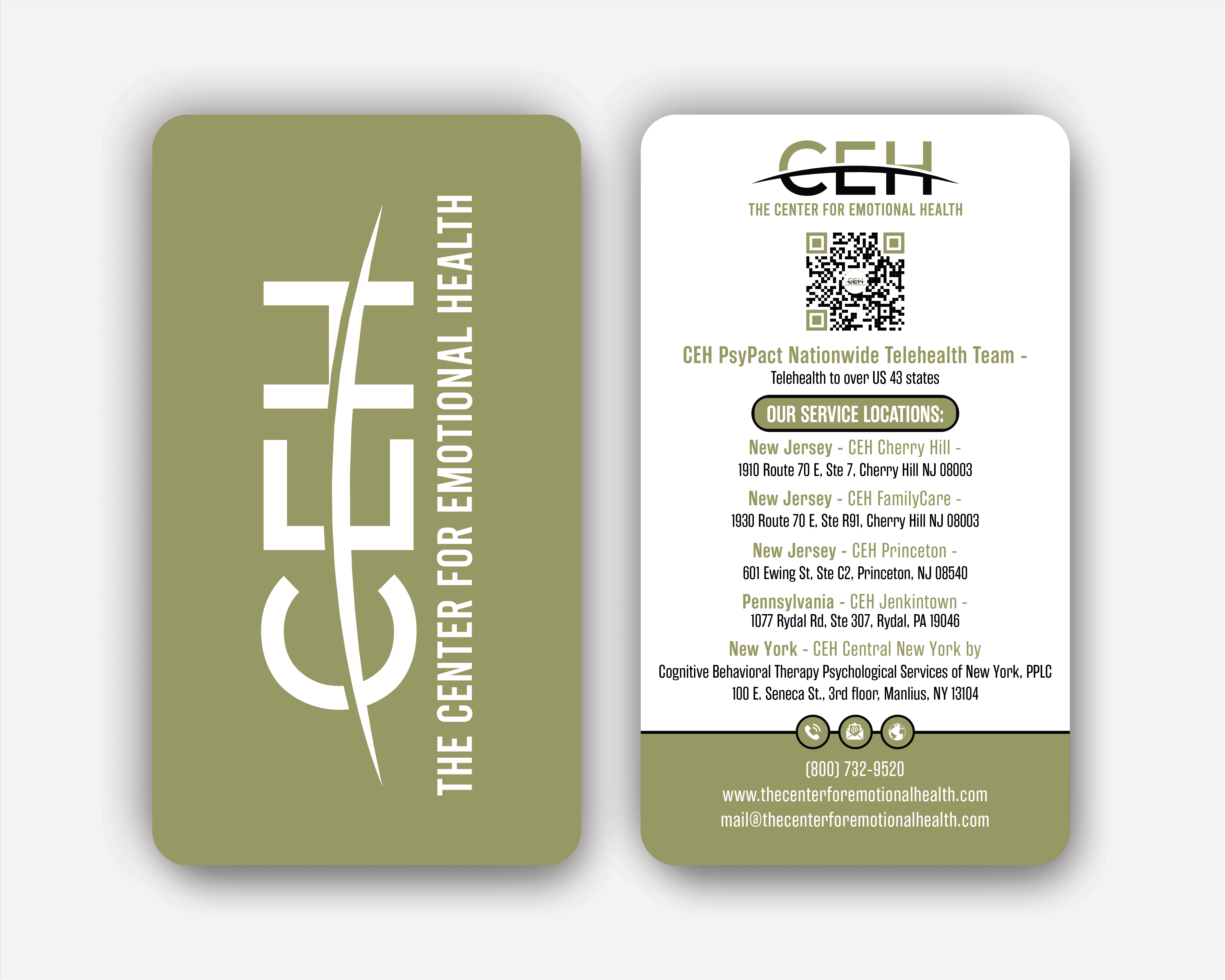 Diseño de Tarjeta de Presentación por DesignerShahadat para The Center for Emotional Health of Greater Philadelphia | Diseño #36910706