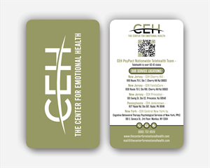 Diseño de Tarjeta de Presentación por DesignerShahadat para The Center for Emotional Health of Greater Philadelphia | Diseño: #36910706