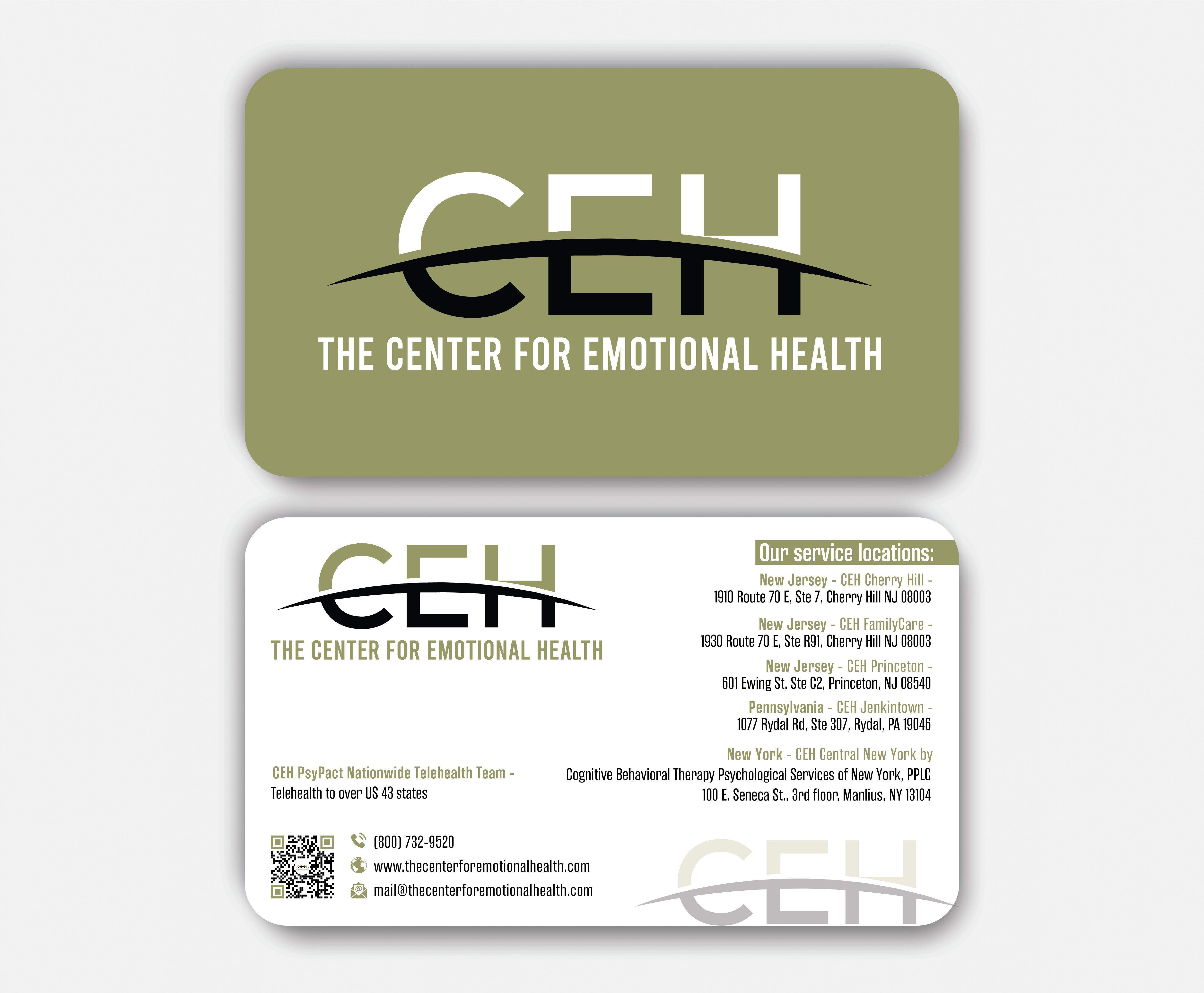 Diseño de Tarjeta de Presentación por DesignerShahadat para The Center for Emotional Health of Greater Philadelphia | Diseño #36910967