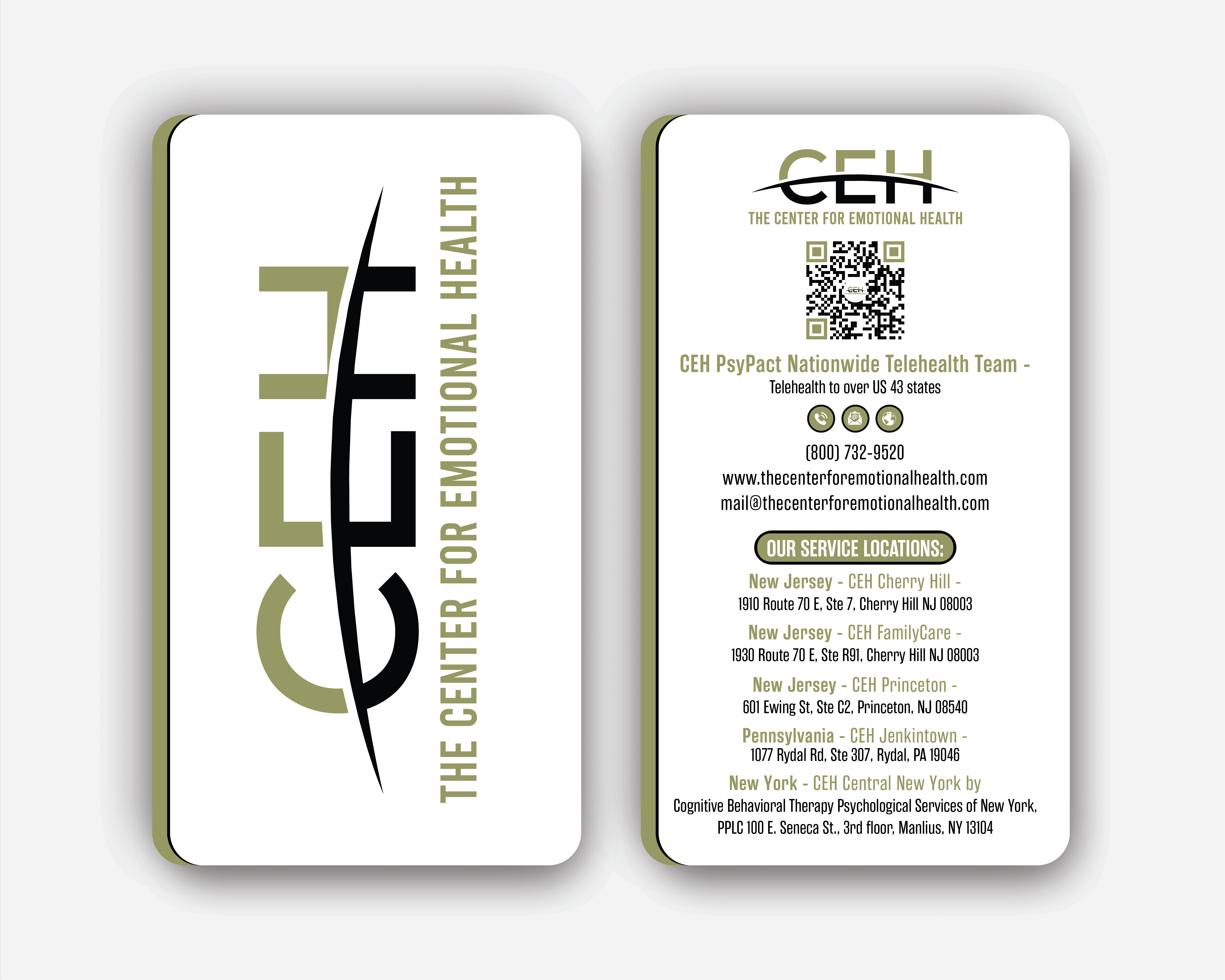 Diseño de Tarjeta de Presentación por DesignerShahadat para The Center for Emotional Health of Greater Philadelphia | Diseño #36910986