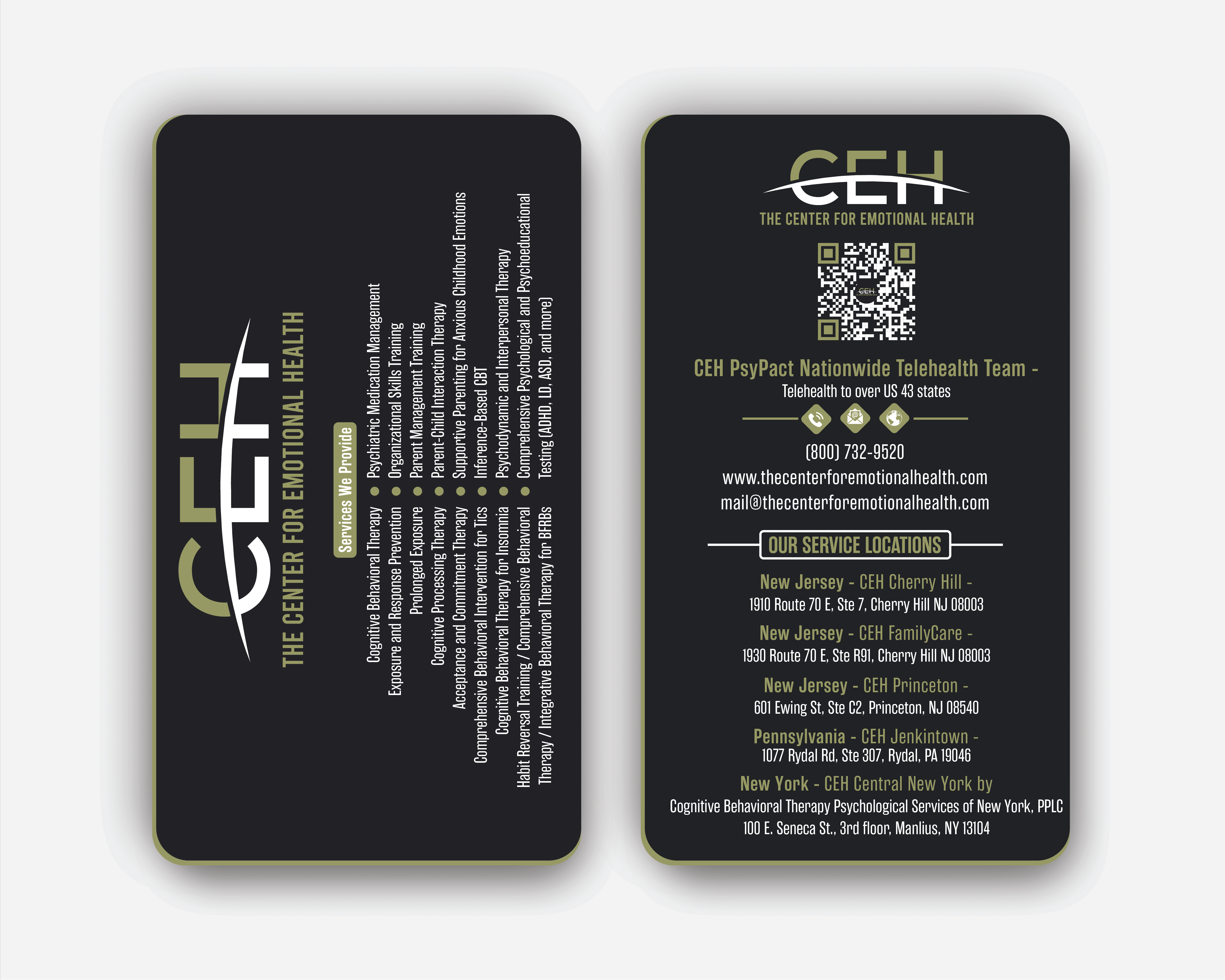 Diseño de Tarjeta de Presentación por DesignerShahadat para The Center for Emotional Health of Greater Philadelphia | Diseño #36912151