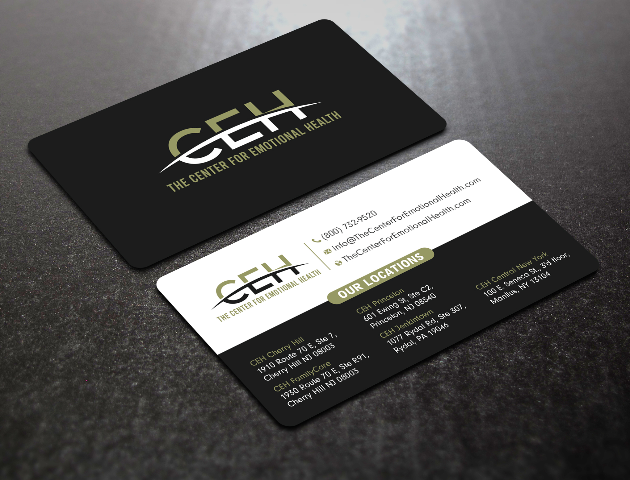 Business Card Design by Uttom 2 for The Center for Emotional Health of Greater Philadelphia | Design #36910116