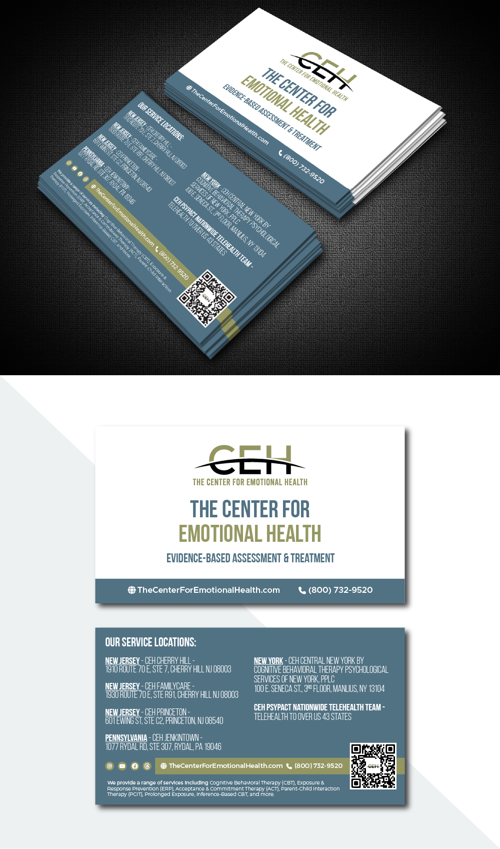 Diseño de Tarjeta de Presentación por AyubZafar.com para The Center for Emotional Health of Greater Philadelphia | Diseño #36918879