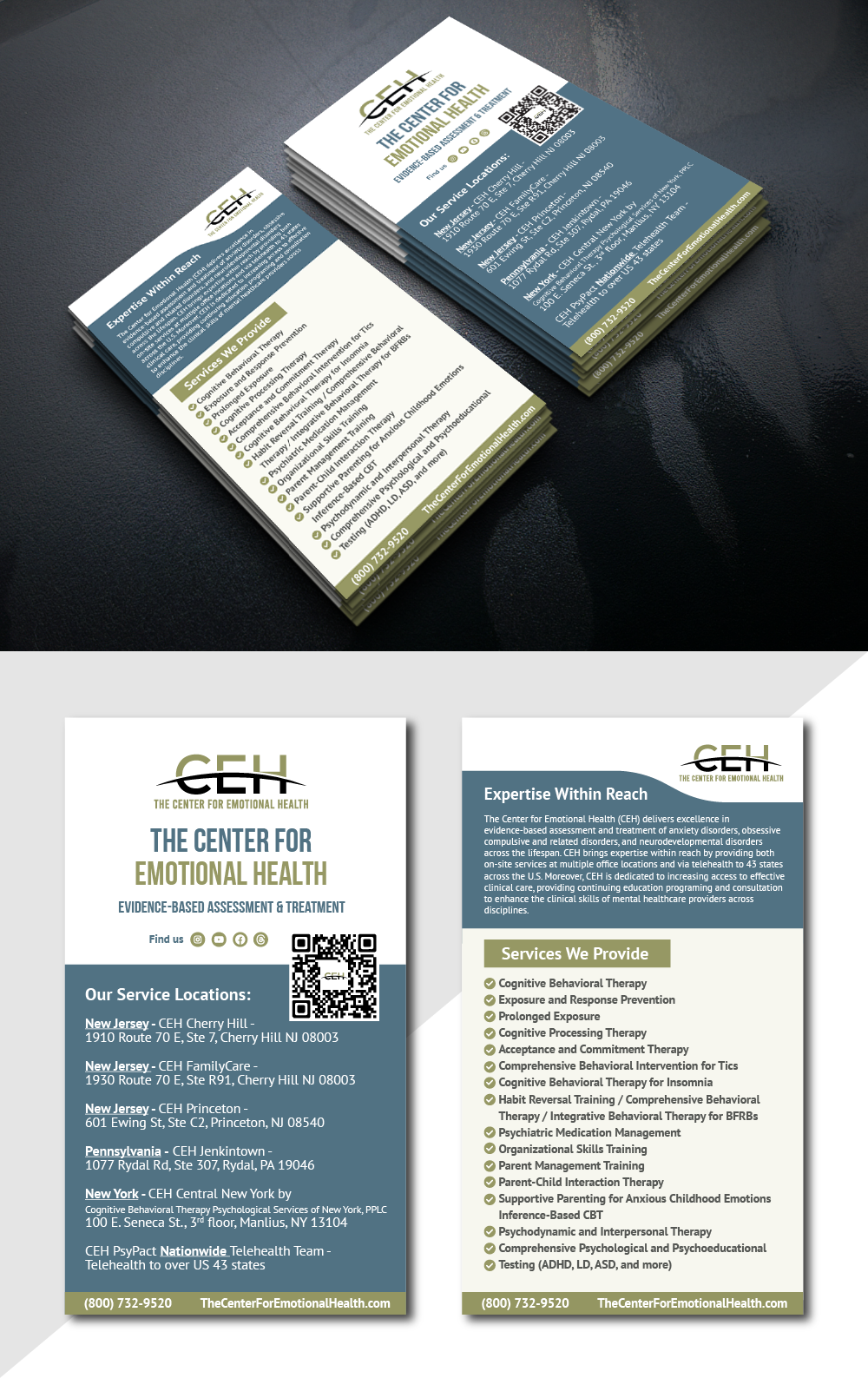 Diseño de Tarjeta de Presentación por AyubZafar.com para The Center for Emotional Health of Greater Philadelphia | Diseño #36919105