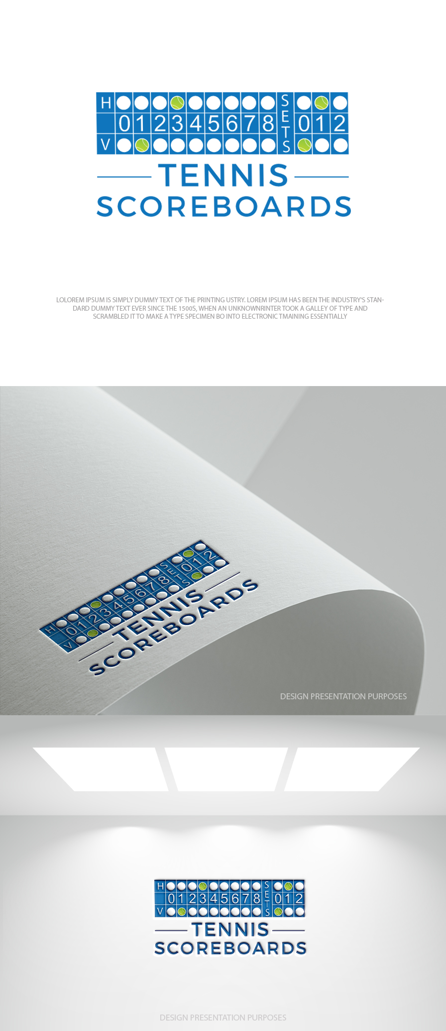 Logo Design by zebronicgraphic for Tennis Scoreboards | Design #36945143