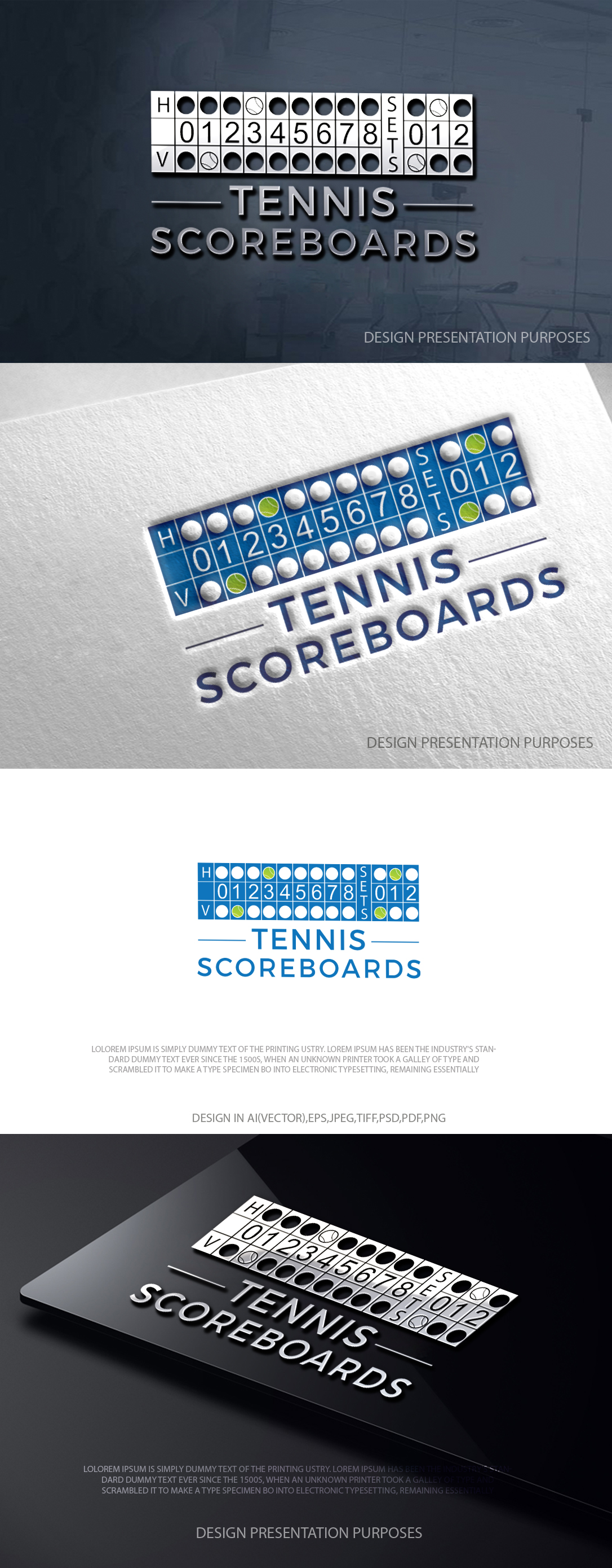 Logo Design by zebronicgraphic for Tennis Scoreboards | Design #36945144